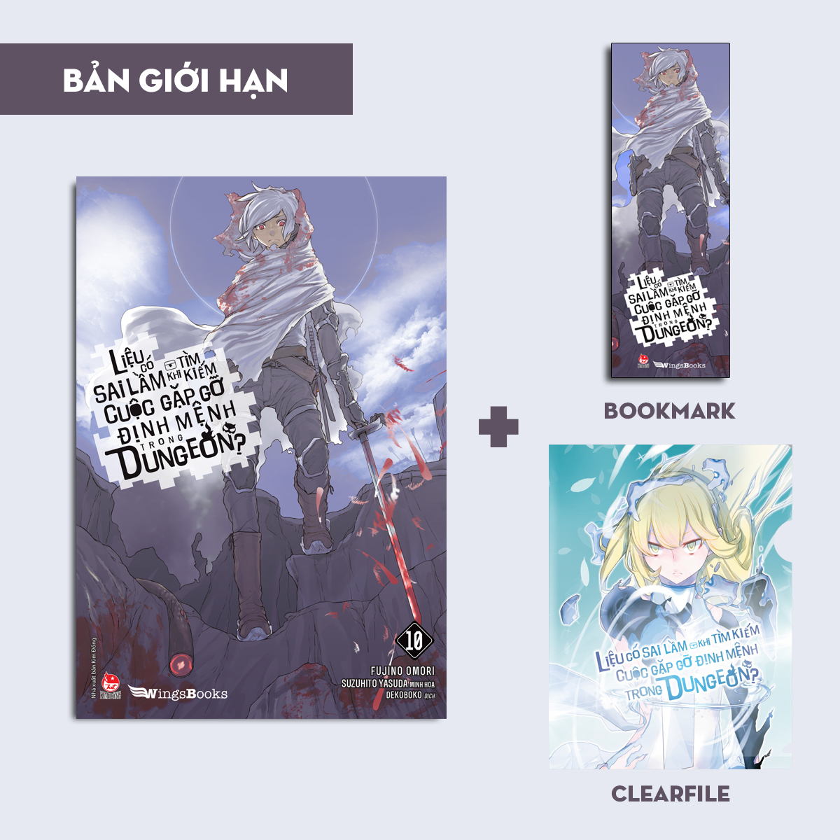 bộ liệu có sai lầm khi tìm kiếm cuộc gặp gỡ định mệnh trong dungeon - tập 10 - bản giới hạn - tặng kèm bookmark + clearfile - Ảnh 2