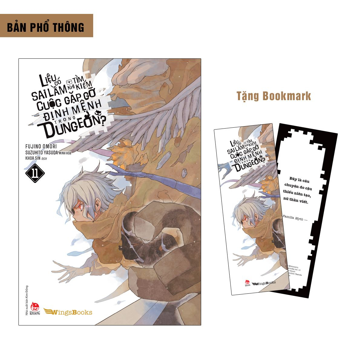 bộ liệu có sai lầm khi tìm kiếm cuộc gặp gỡ định mệnh trong dungeon - tập 11 - tặng kèm bookmark - Ảnh 2
