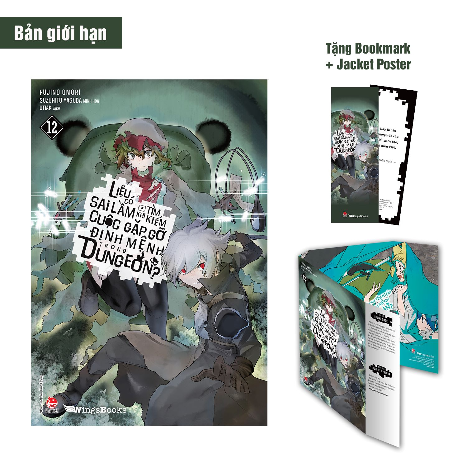 bộ liệu có sai lầm khi tìm kiếm cuộc gặp gỡ định mệnh trong dungeon - tập 12 - bản giới hạn - tặng kèm bookmark + jacket poster - Ảnh 2