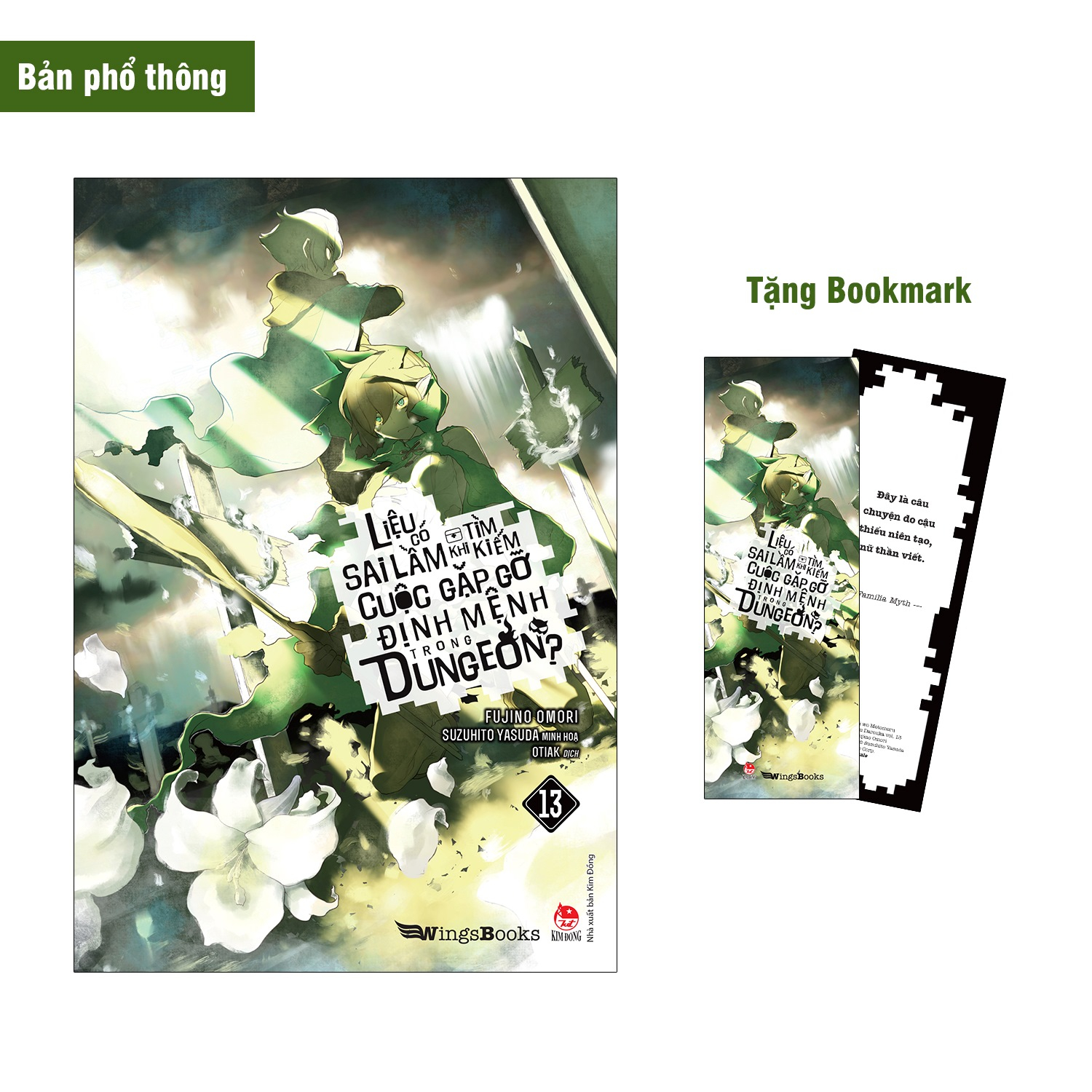 bộ liệu có sai lầm khi tìm kiếm cuộc gặp gỡ định mệnh trong dungeon - tập 13 - tặng kèm bookmark - Ảnh 2