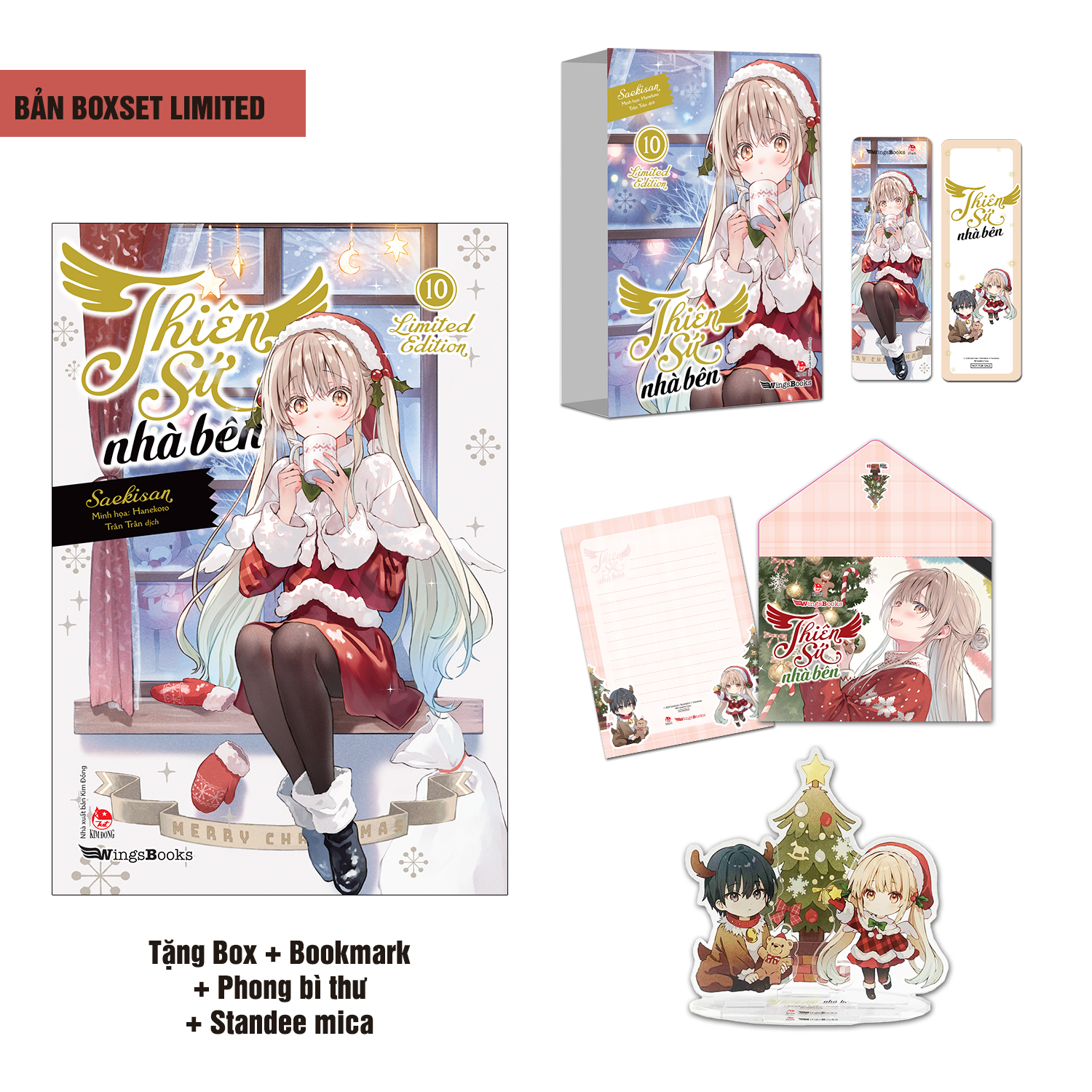 Bộ [Light Novel] Thiên Sứ Nhà Bên - Tập 10 - Bản Giới Hạn - Tặng Kèm Box + Bookmark + Set Phong Bì Thư + Standee Mica - Ảnh 2