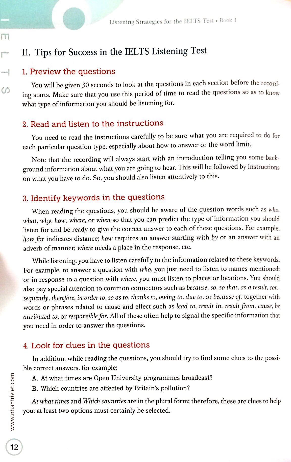 bộ listening strategies for the ielts test - book 1 - Ảnh 7