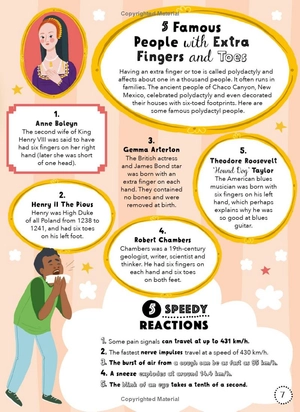 bộ lists for curious kids: human body: 205 fun, fascinating and fact-filled lists - Ảnh 7