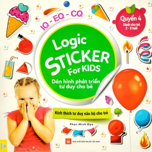bộ logic sticker for kids - dán hình phát triển tư duy cho bé - quyển 4 (dành cho trẻ 2-8 tuổi) - Ảnh 2