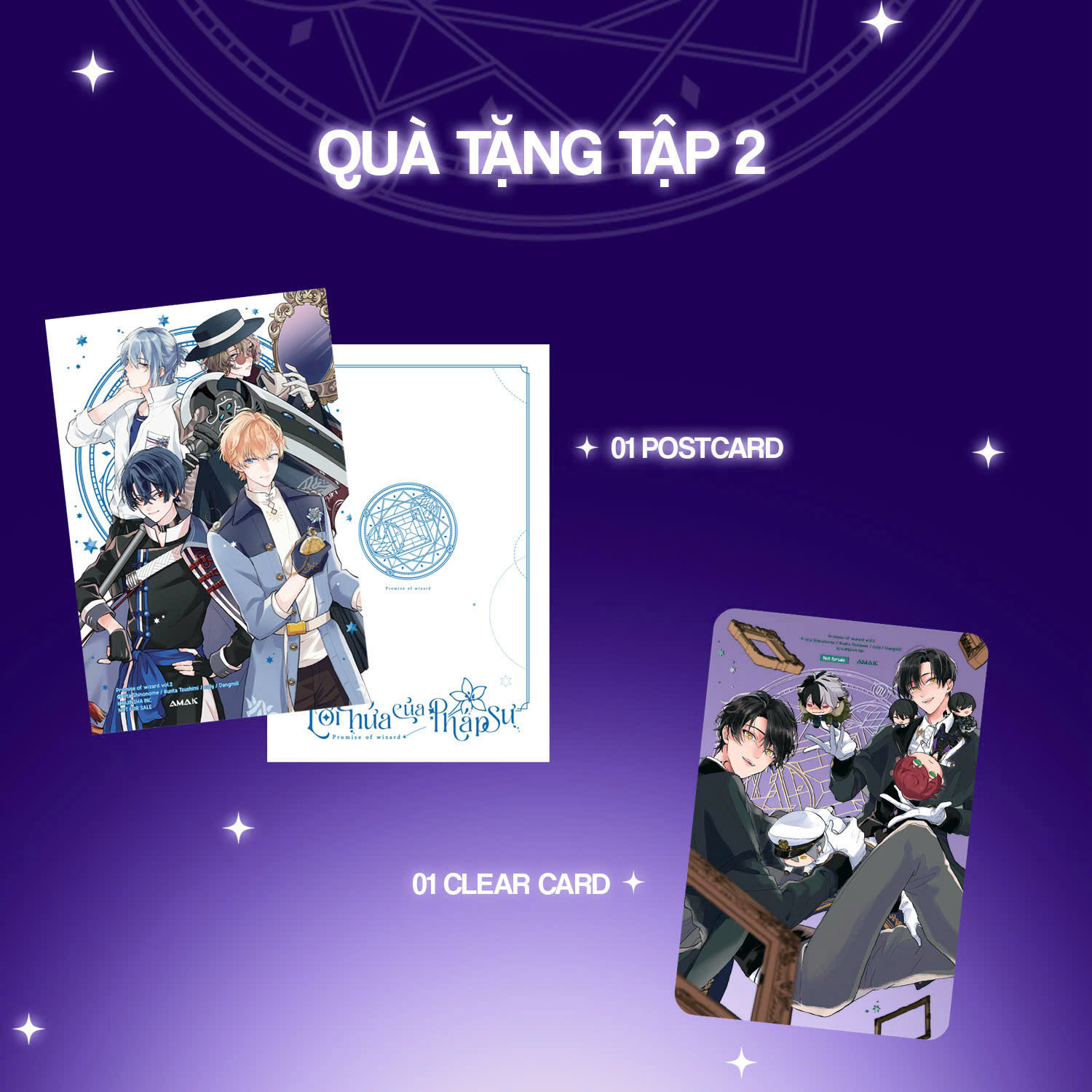 Bộ
						
										
										Lời Hứa Của Pháp Sư - Tập 2 - Tặng Kèm Bookmark Bế Hình + Sticker + Clear Card + Postcard - Ảnh 5