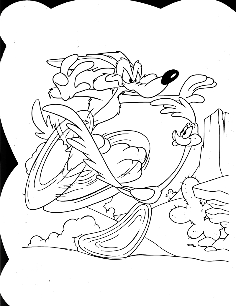 bộ looney tunes - tô màu cùng wilee & road runnner (tập 1) - Ảnh 4