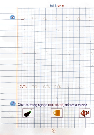 bộ lớp 1 thân yêu - bé luyện viết - tập 1 - Ảnh 6