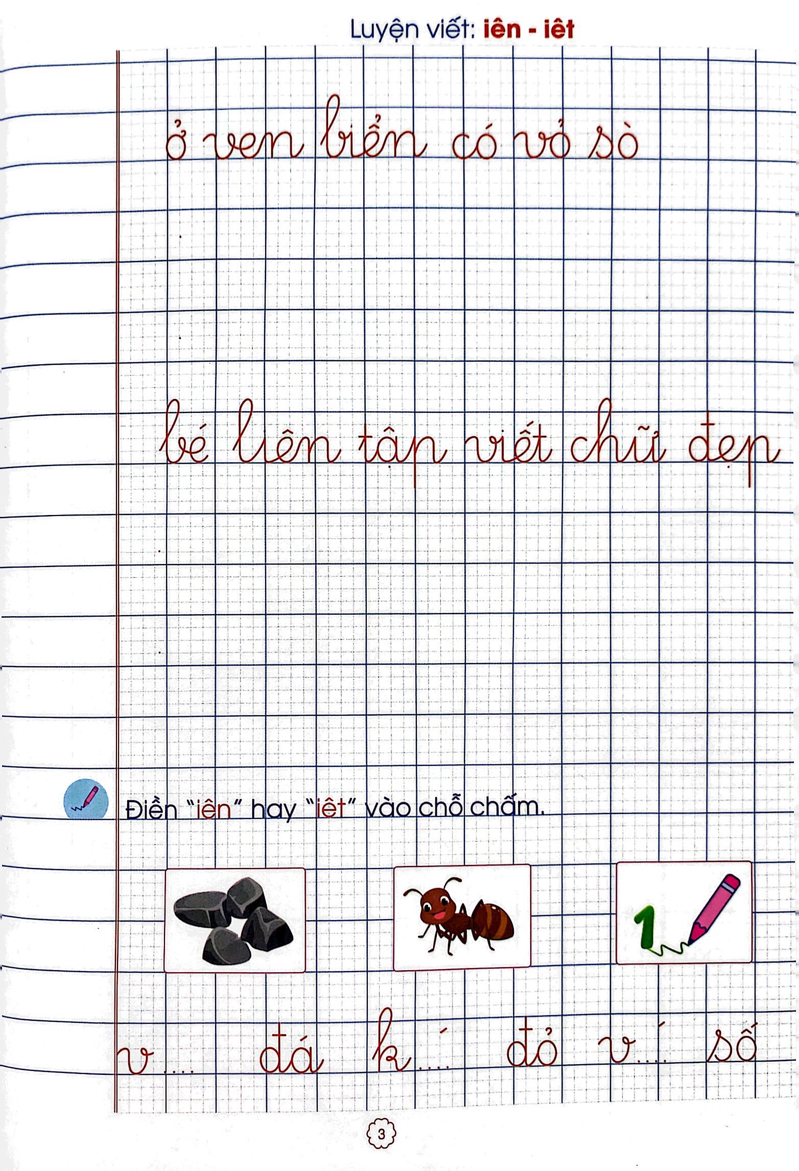 bộ lớp 1 thân yêu - bé luyện viết - tập 3 - Ảnh 4