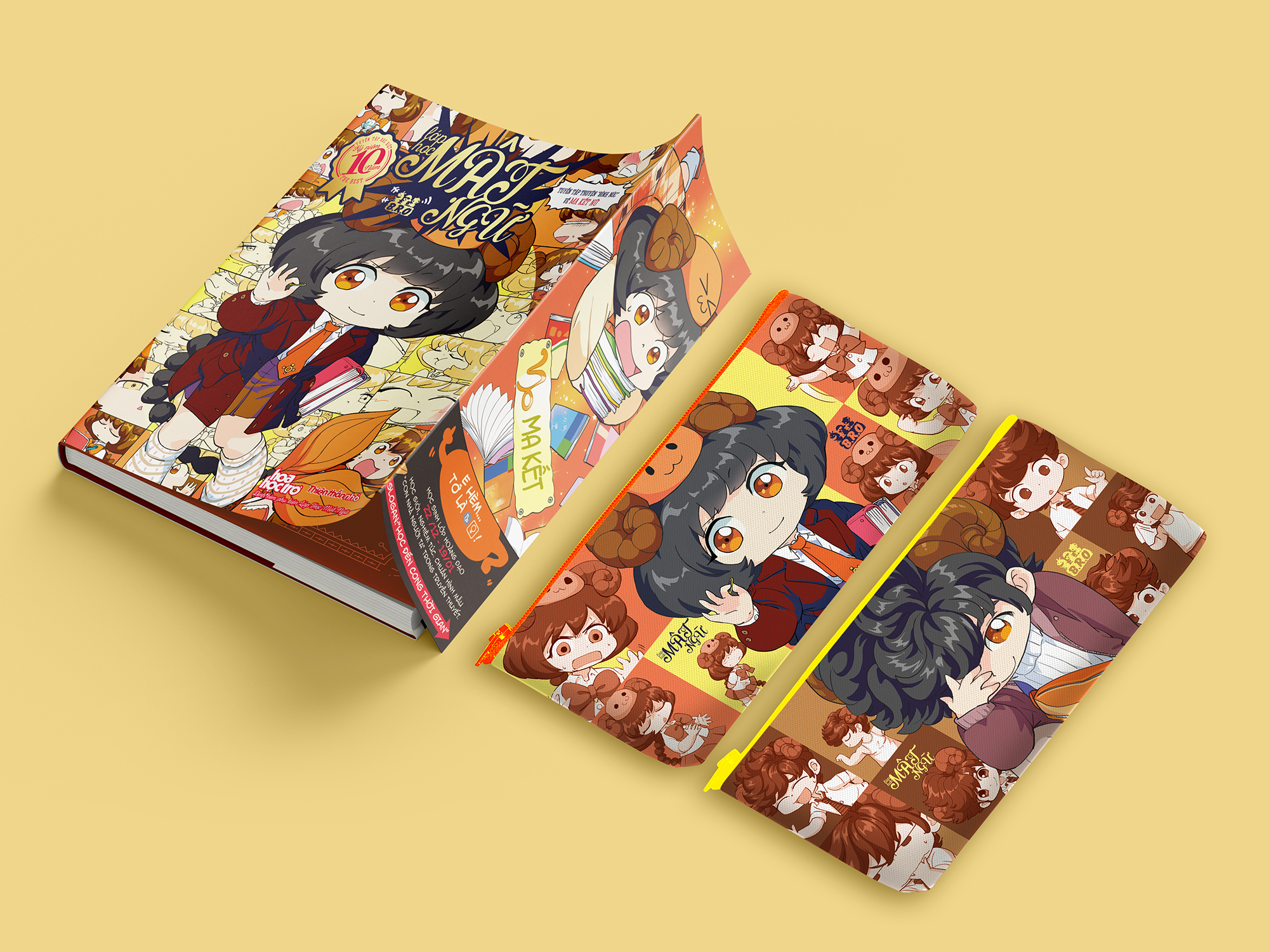 Bộ Lớp Học Mật Ngữ - Tuyển Tập Đặc Biệt Kỷ Niệm 10 Năm THE BEST - Tuyển Tập Truyện "Đỉnh Nóc" Ma Kết Nữ - Tặng Kèm Túi Đựng Dụng Cụ Học Tập Lớp Học Mật Ngữ - Ảnh 3