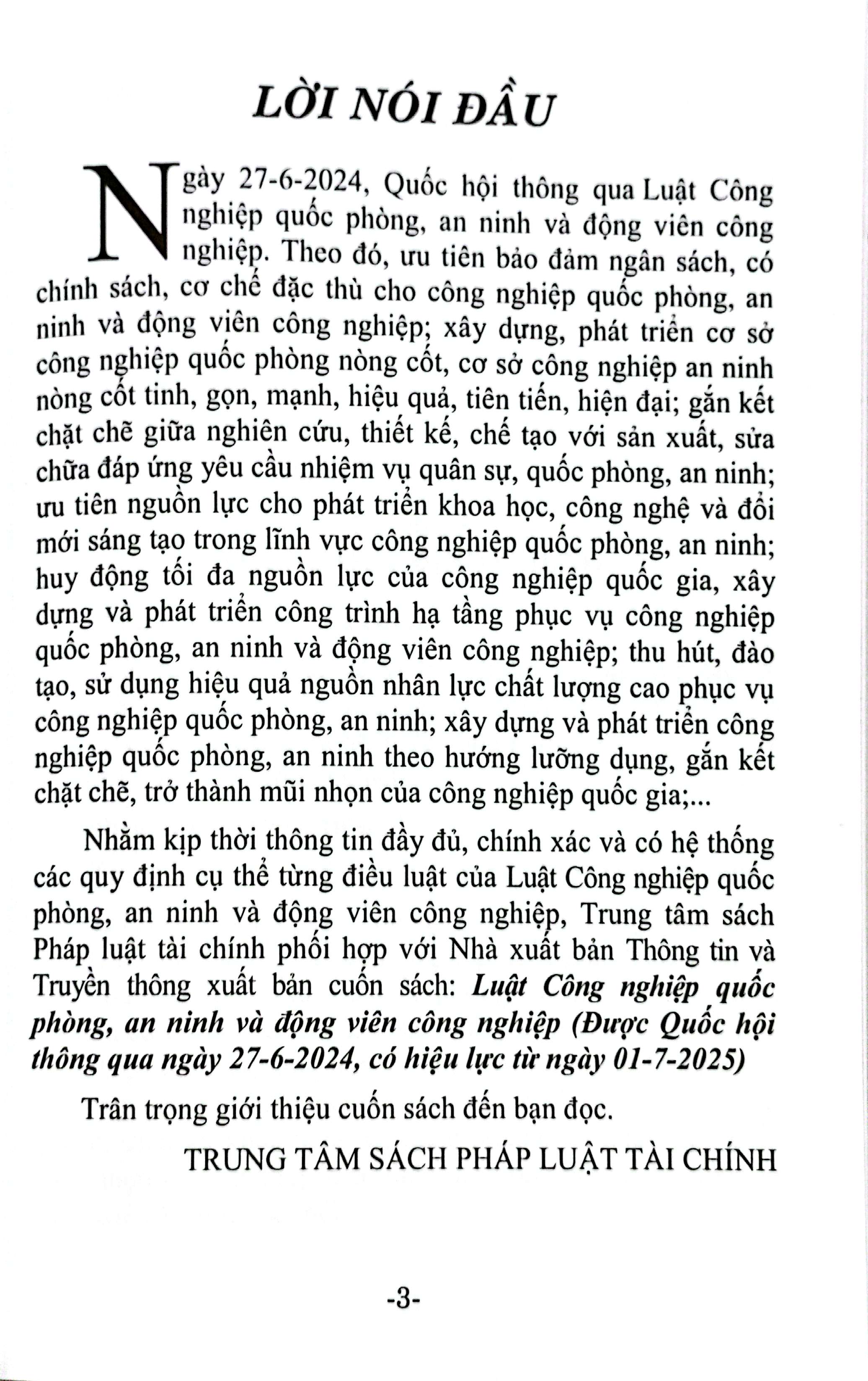 Bộ Luật Công Nghiệp Quốc Phòng, An Ninh Và Động Viên Công Nghiệp (Được Quốc Hội Thông Qua Ngày 27-6-2024, Có Hiệu Lực Từ Ngày 01-7-2025) - Ảnh 4