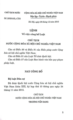 bộ luật dân sự (hiện hành) - Ảnh 4