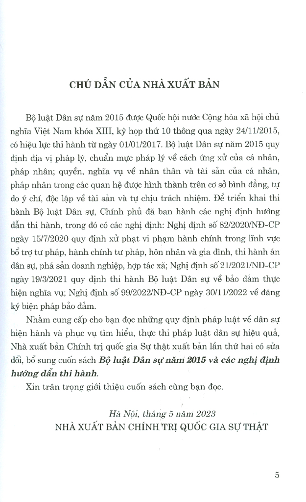 bộ luật dân sự năm 2015 và các nghị định hướng dẫn thi hành - Ảnh 3
