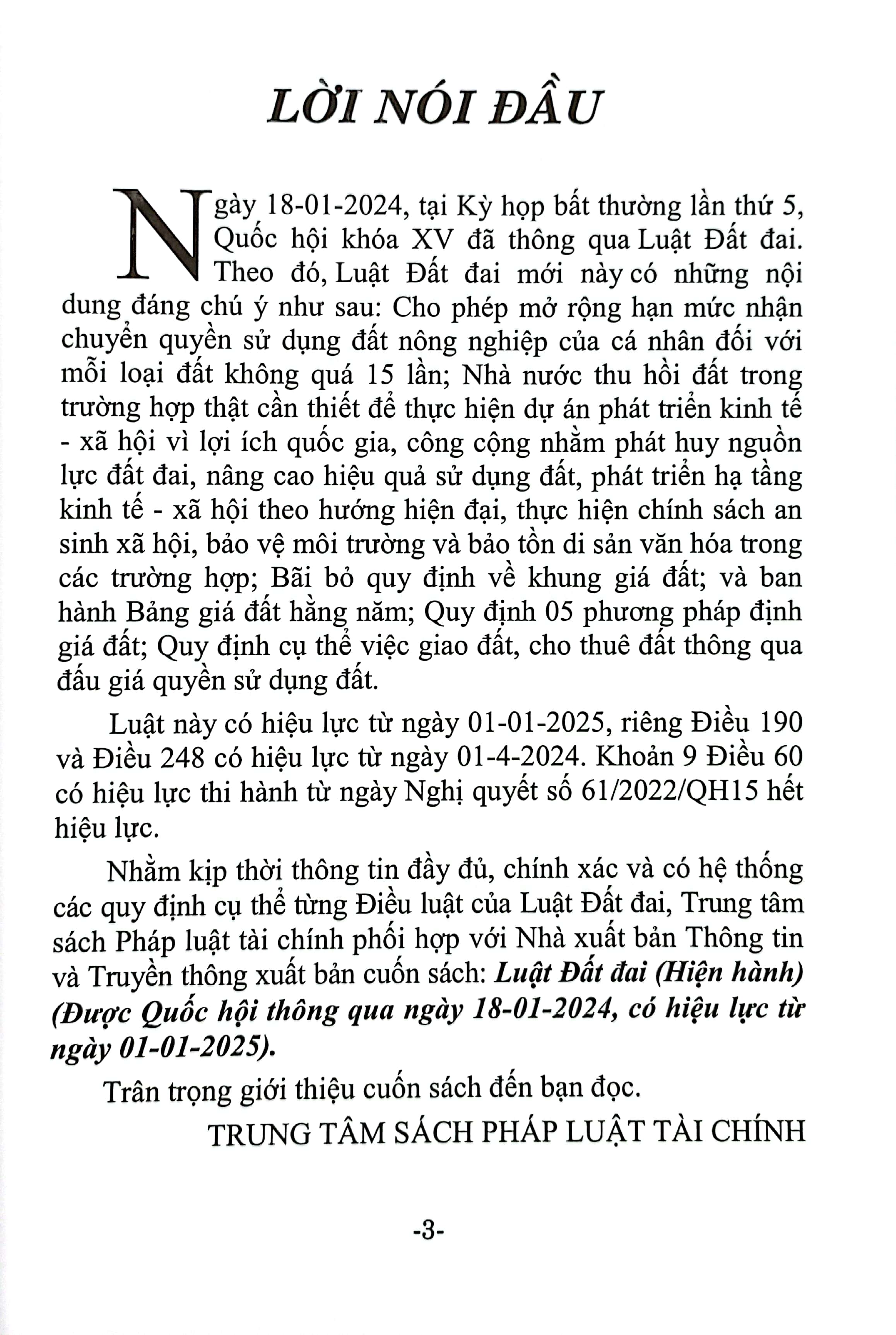 Bộ Luật Đất Đai (Hiện Hành) (Được Quốc Hội Thông Qua Ngày 18/01/2024, Có Hiệu Lực Từ Ngày 01/08/2024) - Ảnh 3