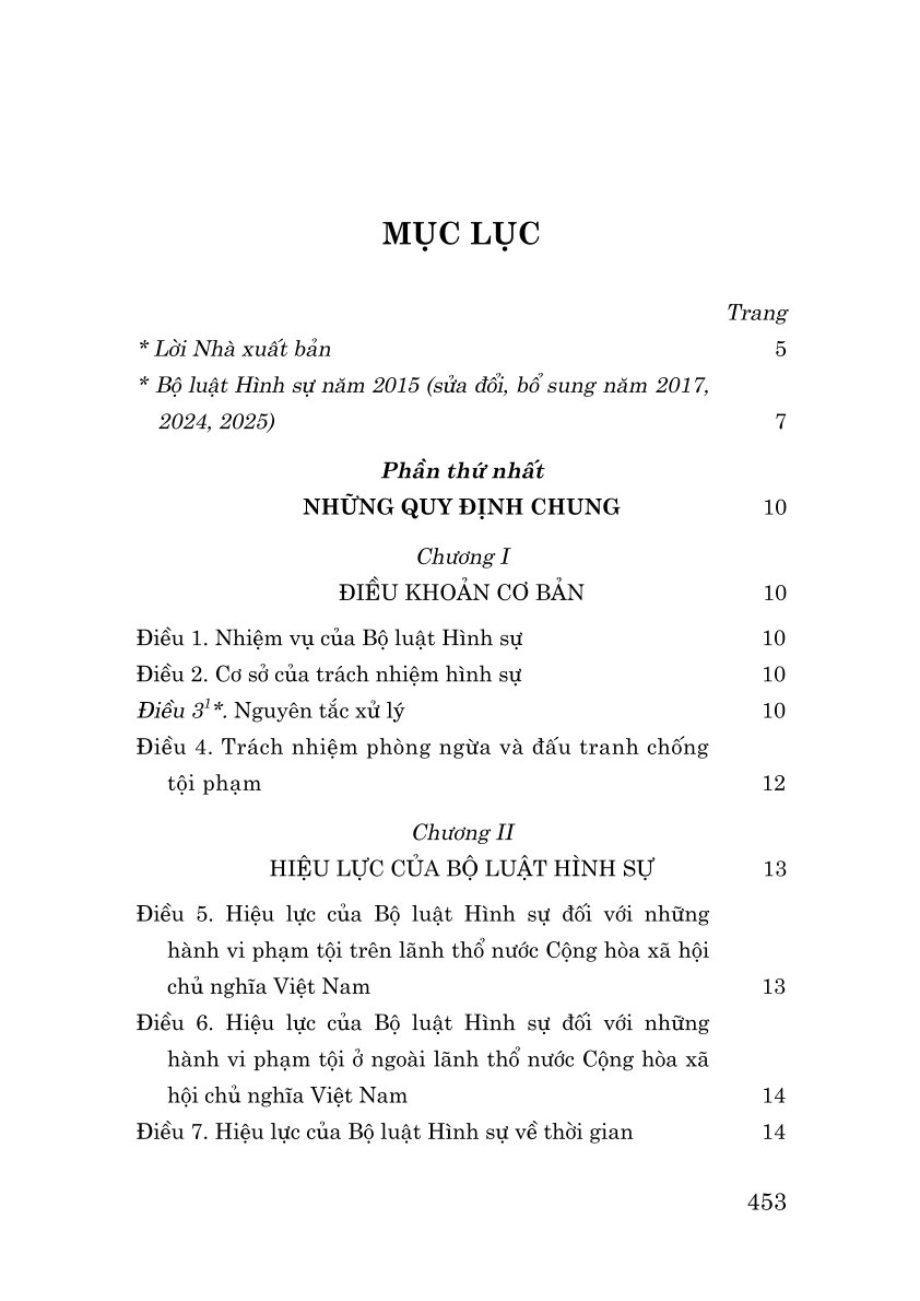 Bộ Luật Hình Sự Năm 2015 (Sửa Đổi, Bổ Sung Năm 2017, 2024, 2025) - Ảnh 3