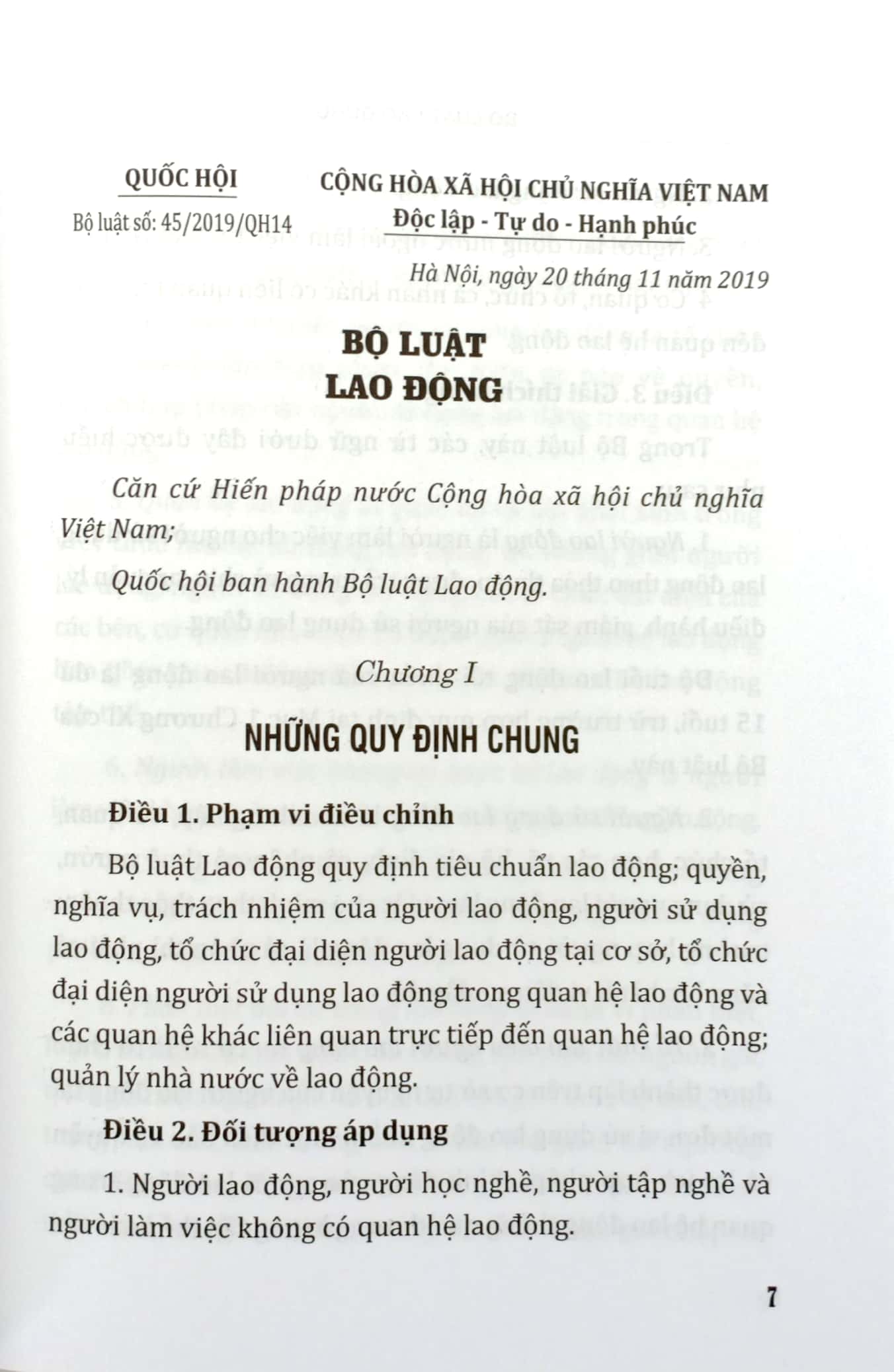 bộ luật lao động của nước cộng hòa xã hội chủ nghĩa việt nam (áp dụng 01.01.2021) - Ảnh 4