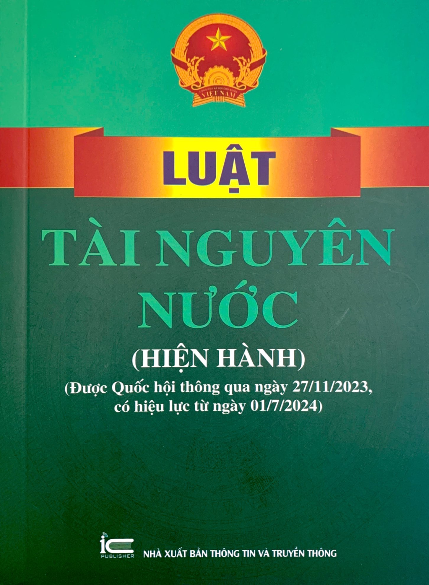 Bộ Luật Tài Nguyên Nước (Hiện Hành) (Được Quốc Hội Thông Qua Ngày 27/11/2023, Có Hiệu Lực Từ Ngày 01/7/2024) - Ảnh 2