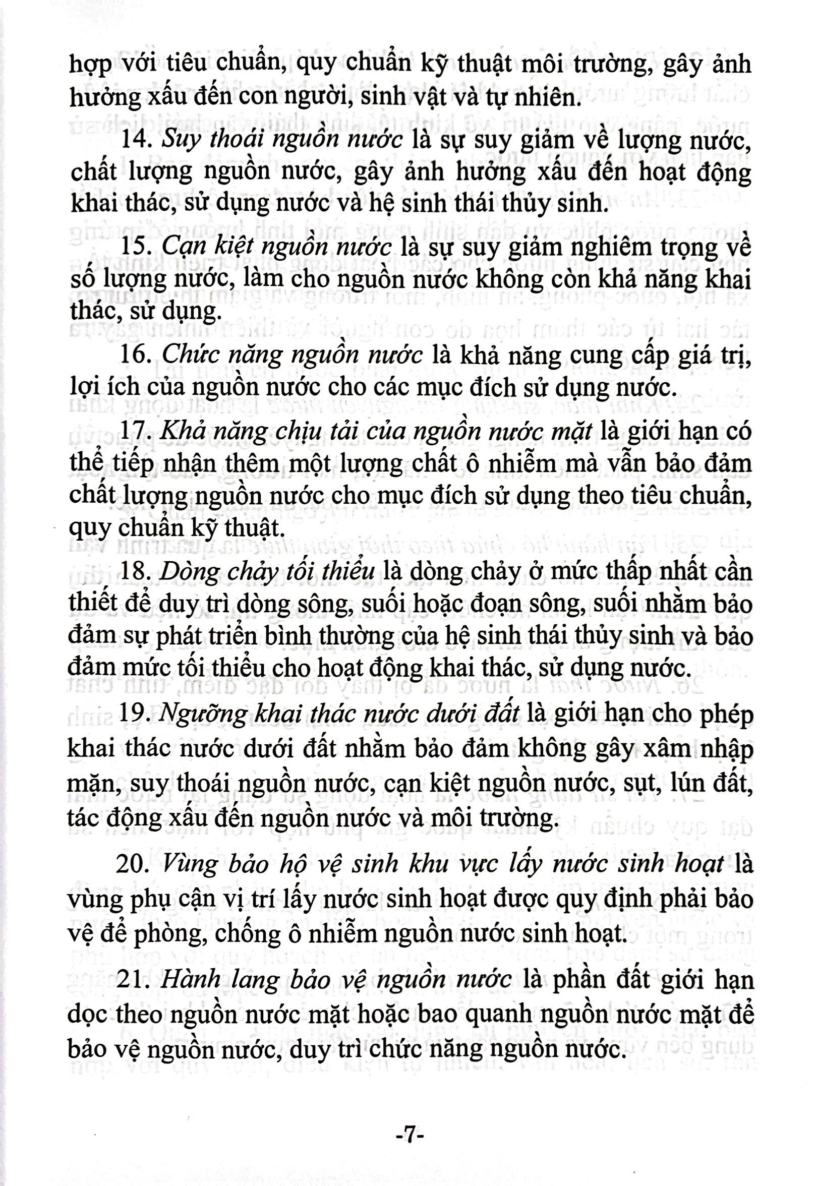 Bộ Luật Tài Nguyên Nước (Hiện Hành) (Được Quốc Hội Thông Qua Ngày 27/11/2023, Có Hiệu Lực Từ Ngày 01/7/2024) - Ảnh 6