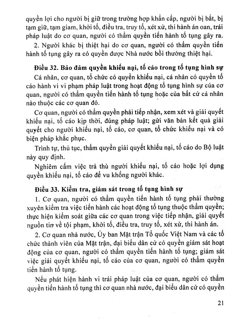 bộ luật tố tụng hình sự của nước cộng hoà xã hội chủ nghĩa việt nam (2016) - Ảnh 15
