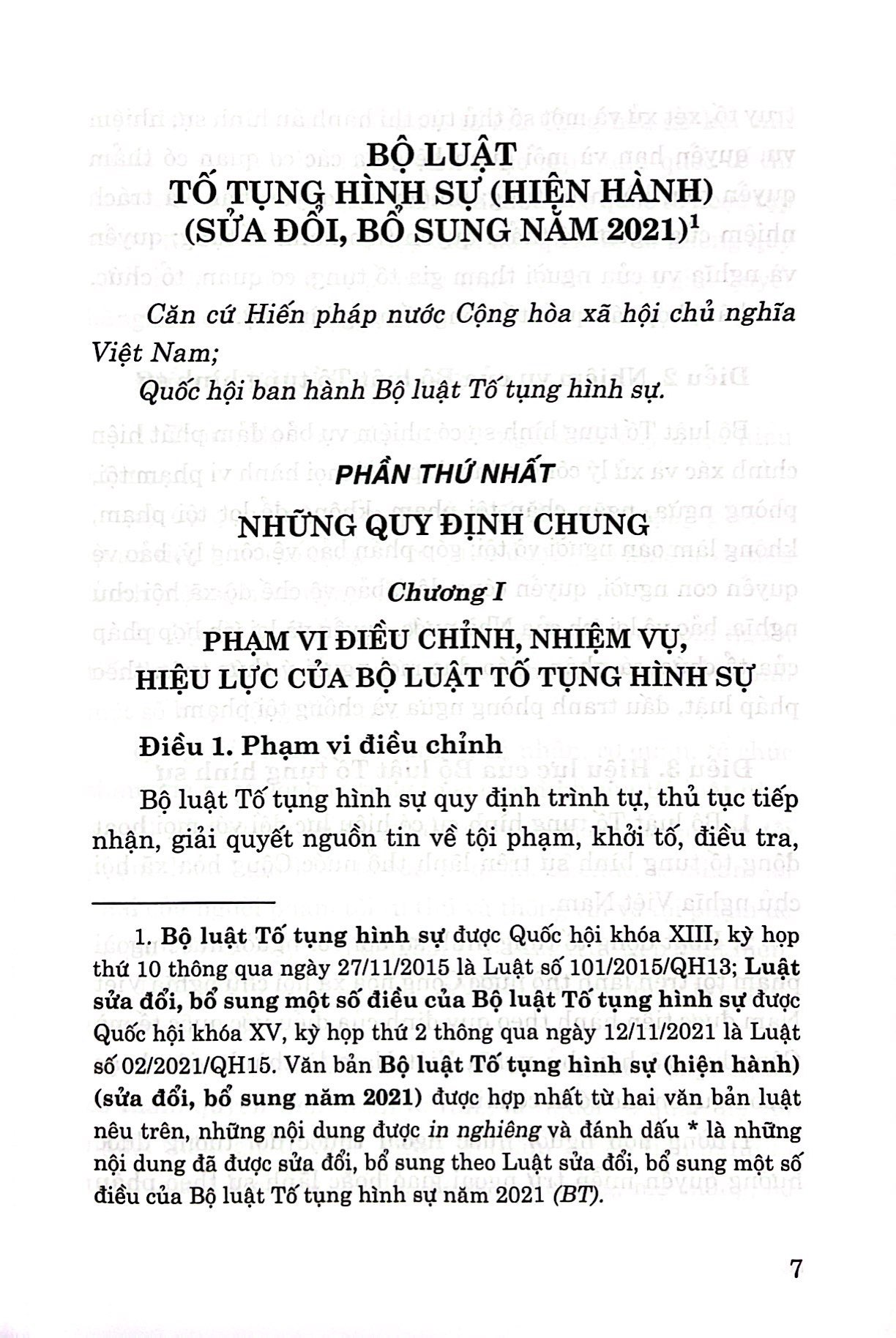 bộ luật tố tụng hình sự (hiện hành) (sửa đổi, bổ sung năm 2021) - Ảnh 3