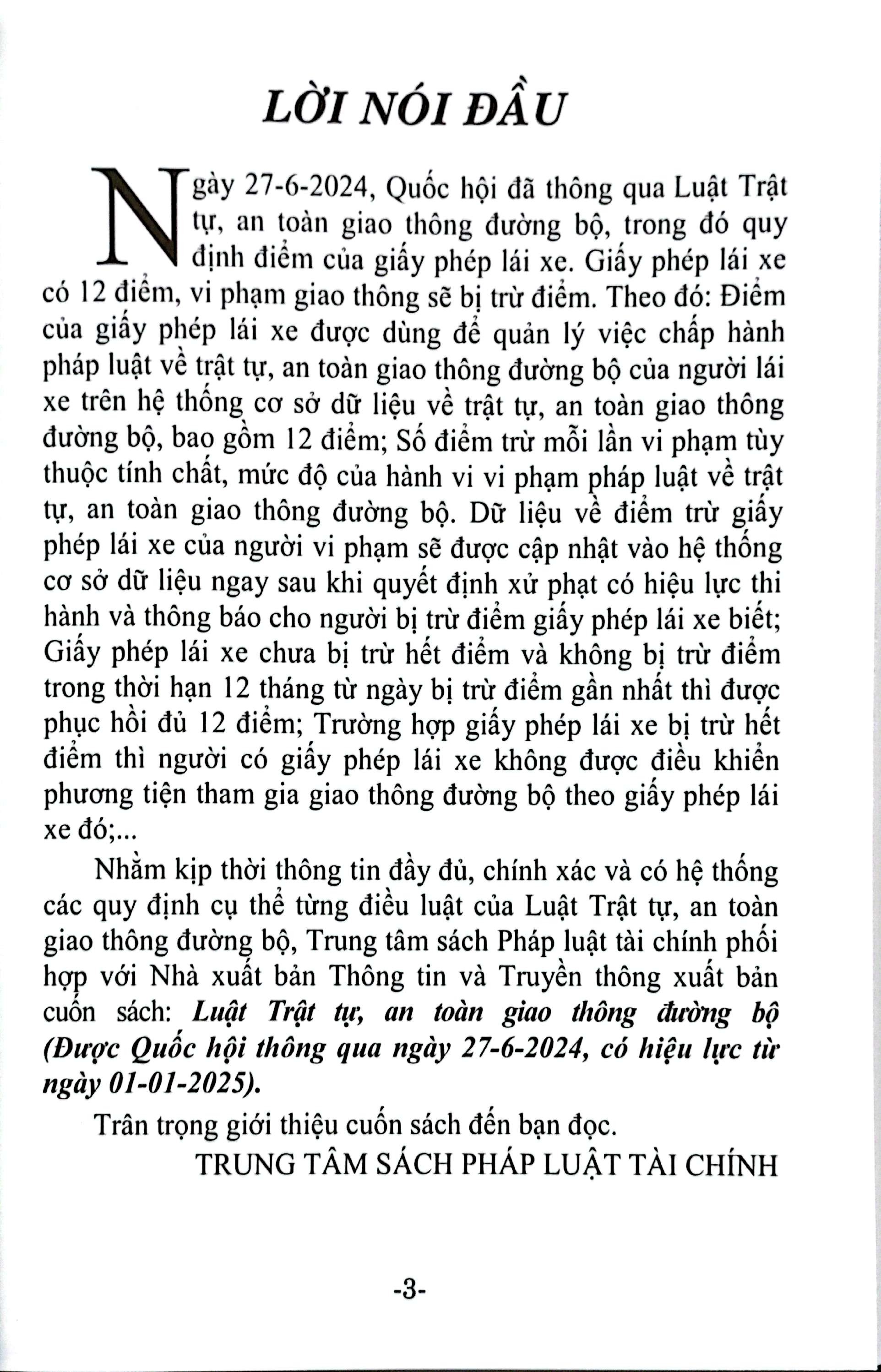 Bộ Luật Trật Tự, An Toàn Giao Thông Đường Bộ (Được Quốc Hội Thông Qua Ngày 27-6-2024, Có Hiệu Lực Từ Ngày 01-01-2025) - Ảnh 4
