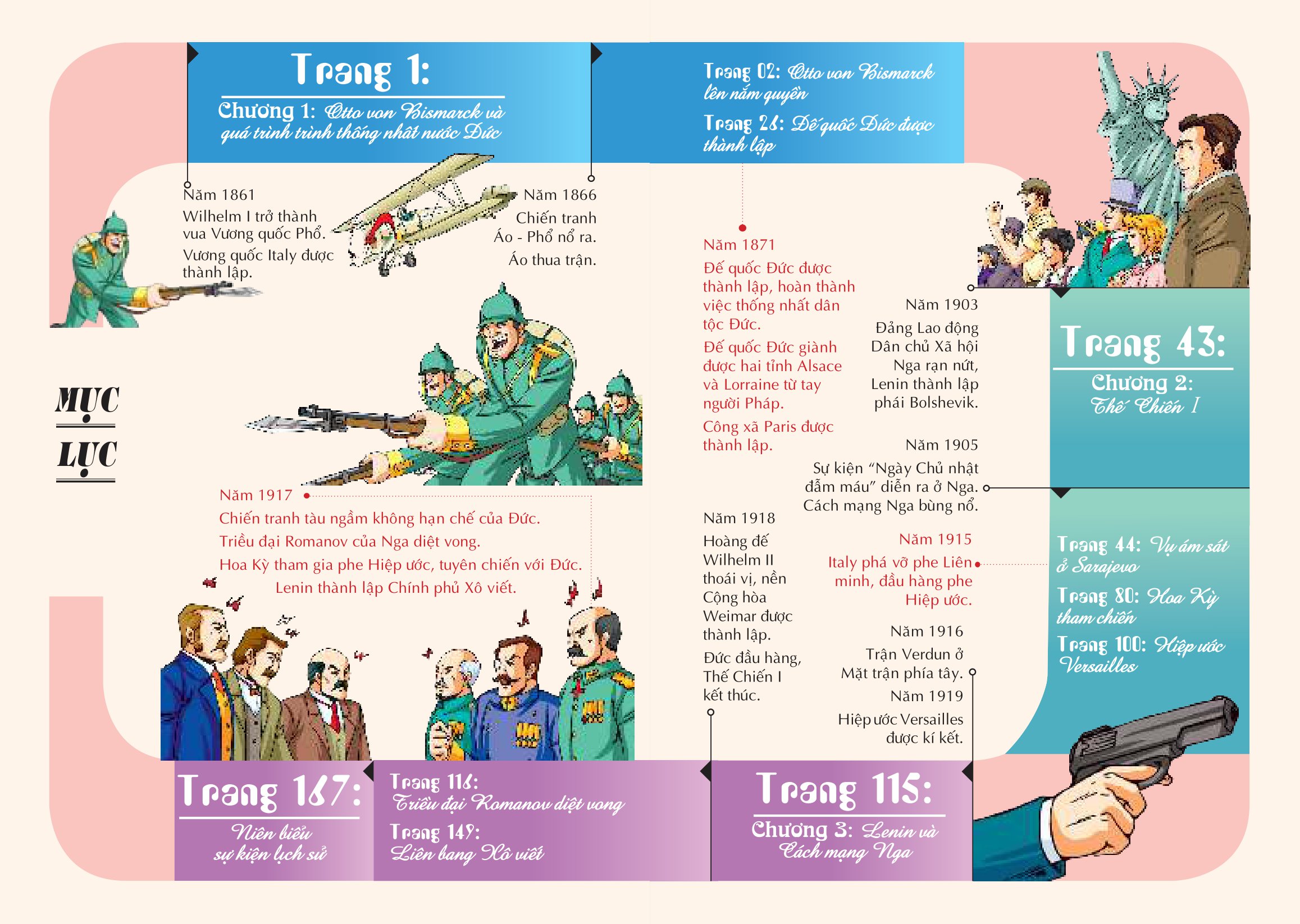 bộ lược sử thế giới bằng tranh - tập 13 - thế chiến i (tái bản 2023) - Ảnh 3