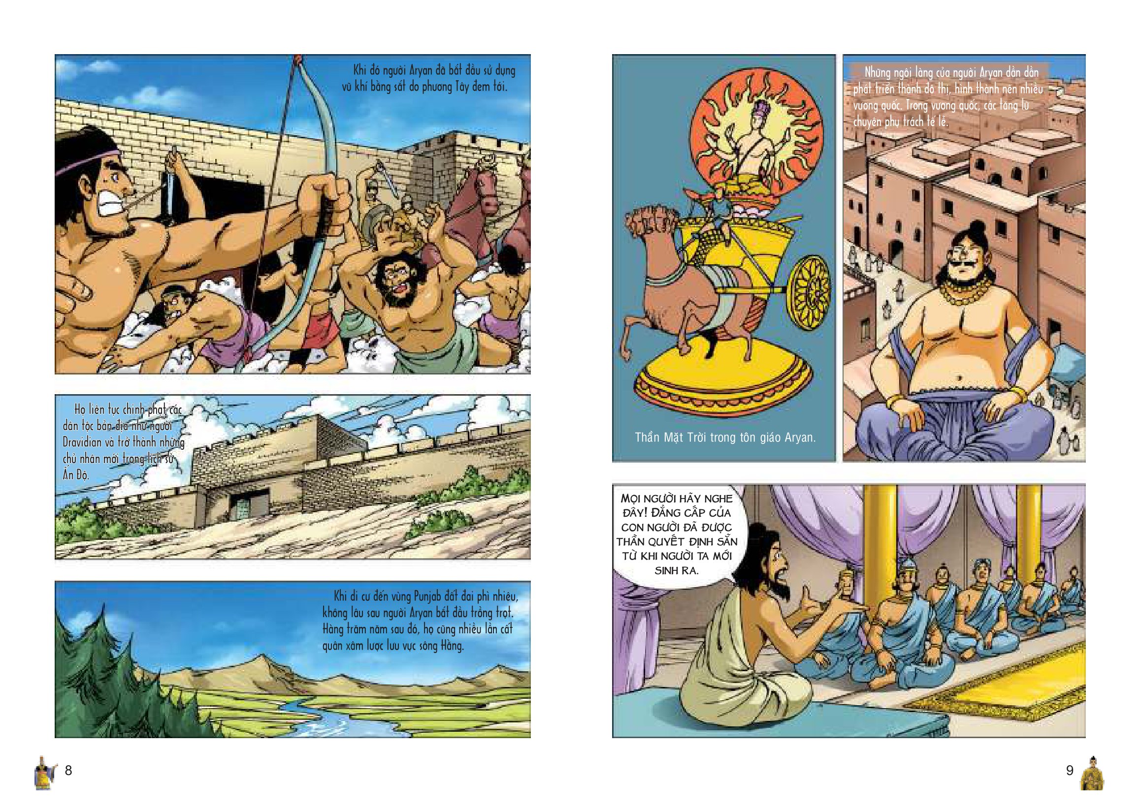 bộ lược sử thế giới bằng tranh - tập 3 - ấn độ và trung quốc cổ đại (tái bản 2023) - Ảnh 7