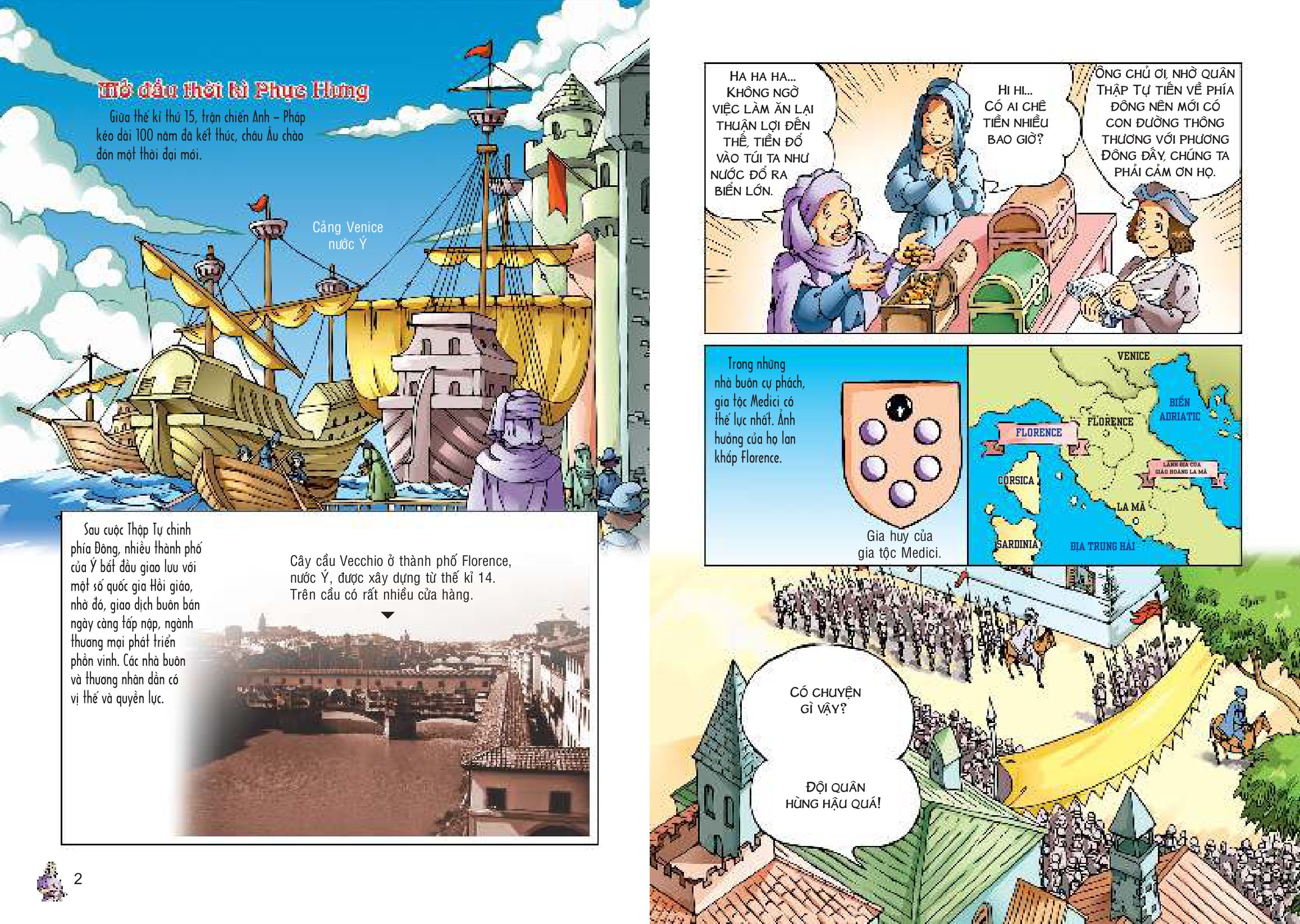 bộ lược sử thế giới bằng tranh - tập 7 - văn hóa phục hưng và chinh phục các miền đất mới (tái bản 2023) - Ảnh 5