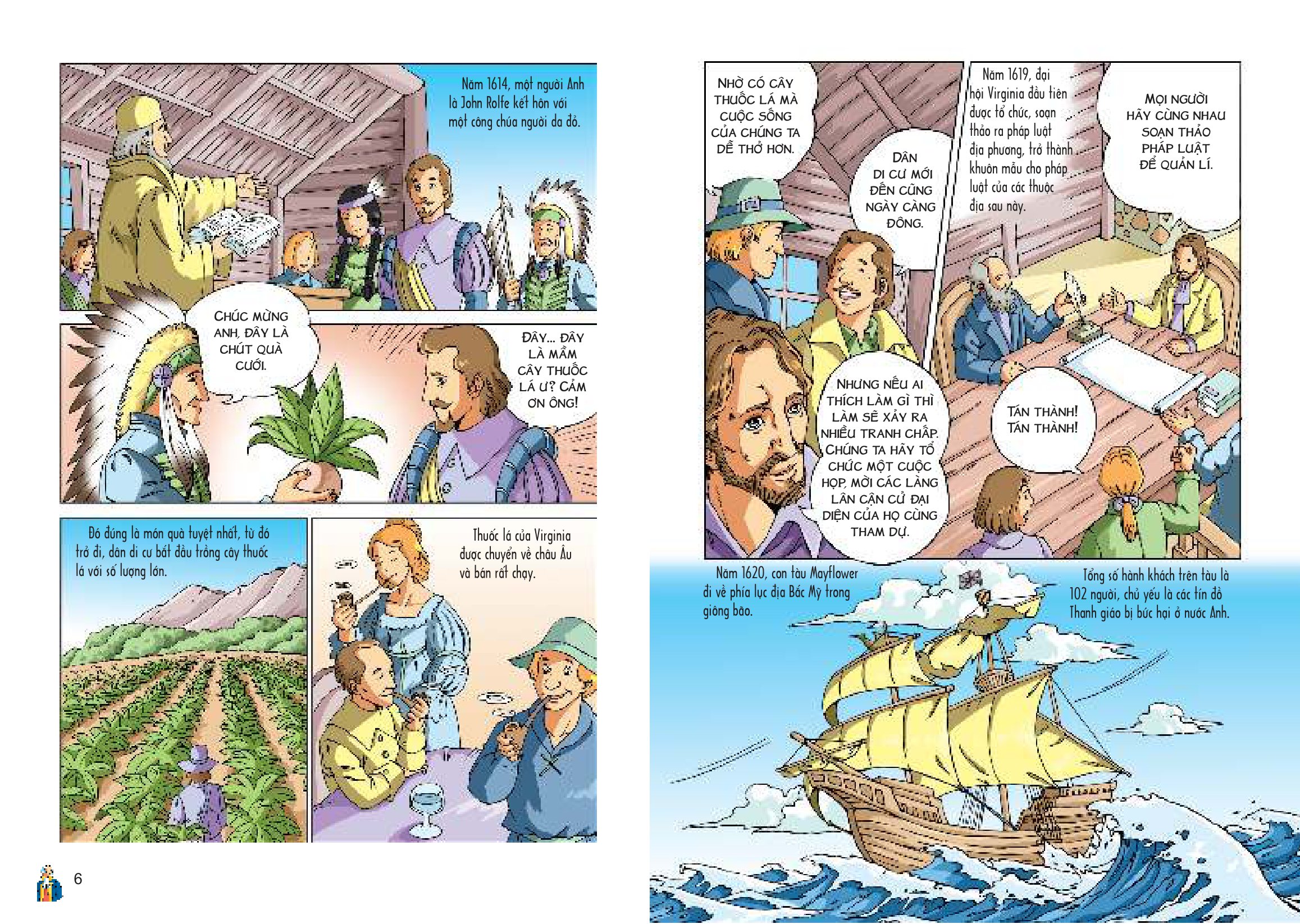 bộ lược sử thế giới bằng tranh - tập 8 - lịch sử hoa kỳ (tái bản 2023) - Ảnh 6