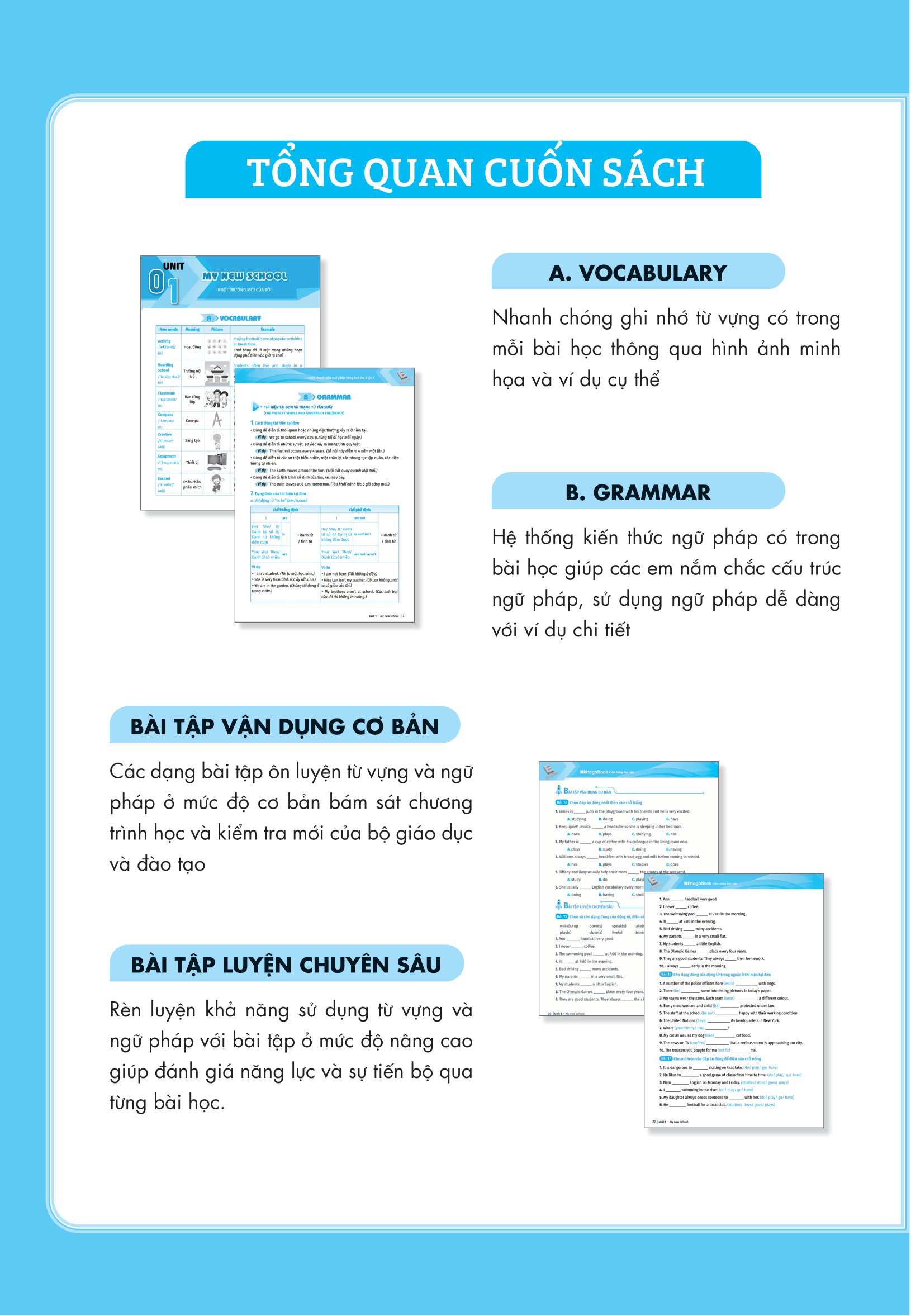 bộ luyện chuyên sâu ngữ pháp và bài tập tiếng anh 6 - tập 1 (theo chương trình global success) - Ảnh 3