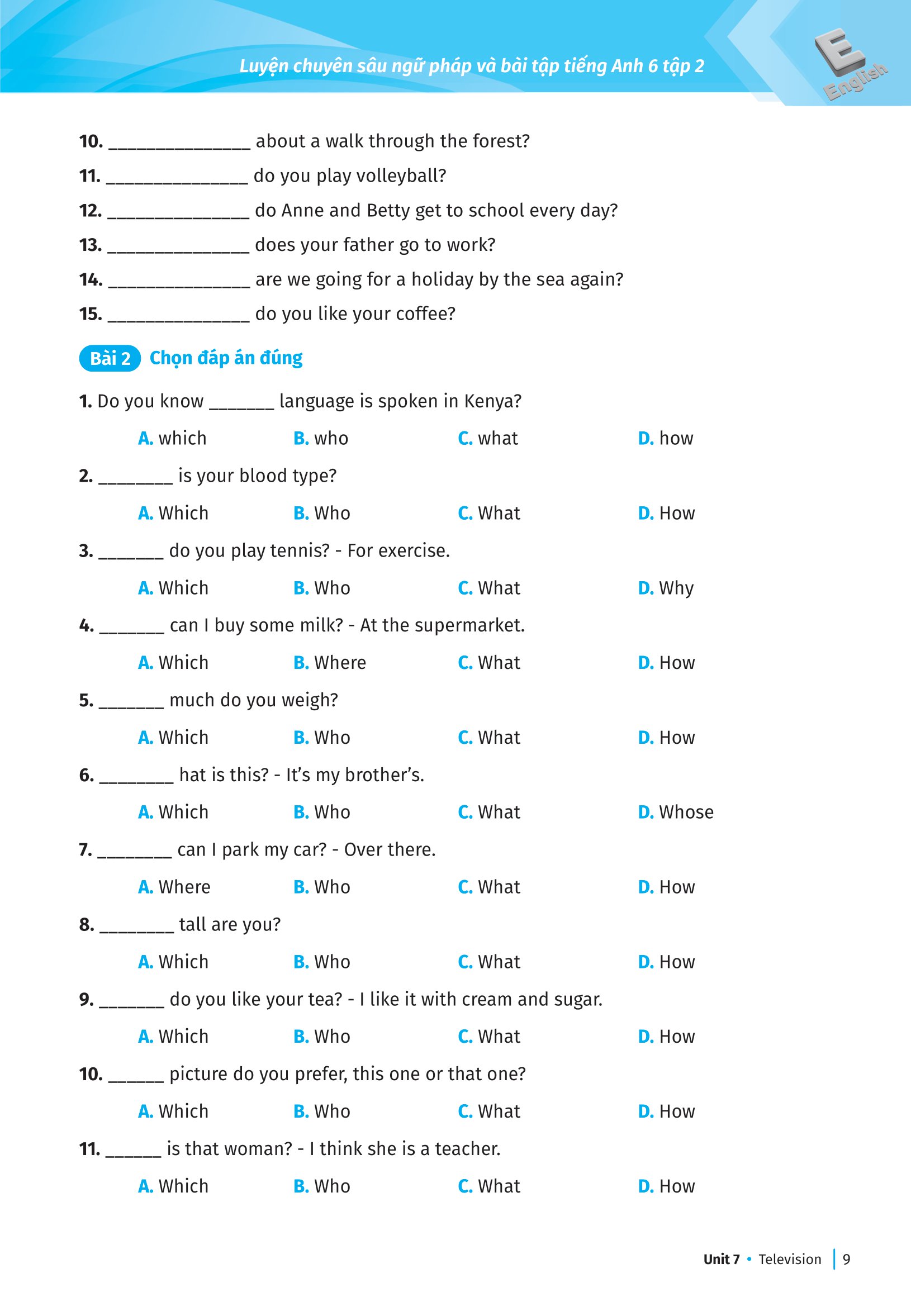 bộ luyện chuyên sâu ngữ pháp và bài tập tiếng anh 6 - tập 2 (theo chương trình global success) - Ảnh 10