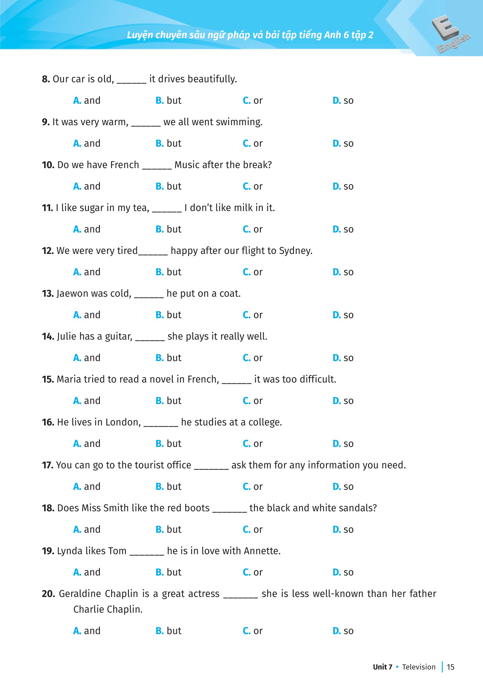 bộ luyện chuyên sâu ngữ pháp và bài tập tiếng anh 6 - tập 2 (theo chương trình global success) - Ảnh 14