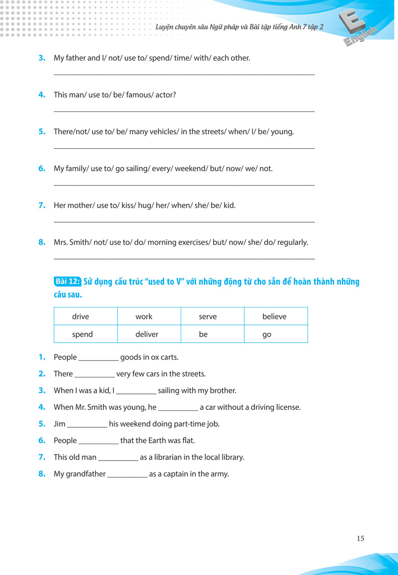 bộ luyện chuyên sâu ngữ pháp và bài tập tiếng anh 7 - tập 2 (chương trình mới) - Ảnh 15
