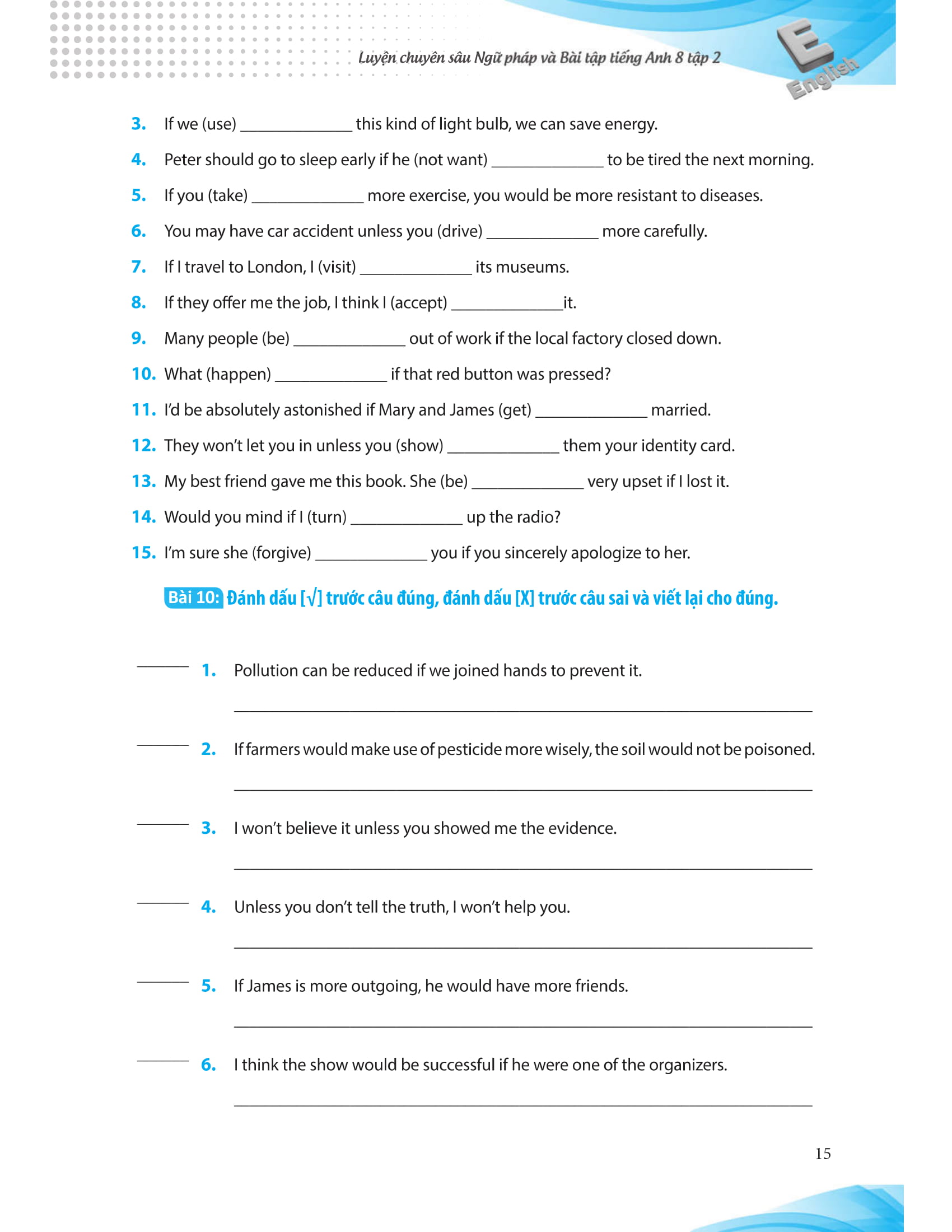 bộ luyện chuyên sâu ngữ pháp và bài tập tiếng anh 8 - tập 2 (chương trình mới) - Ảnh 15