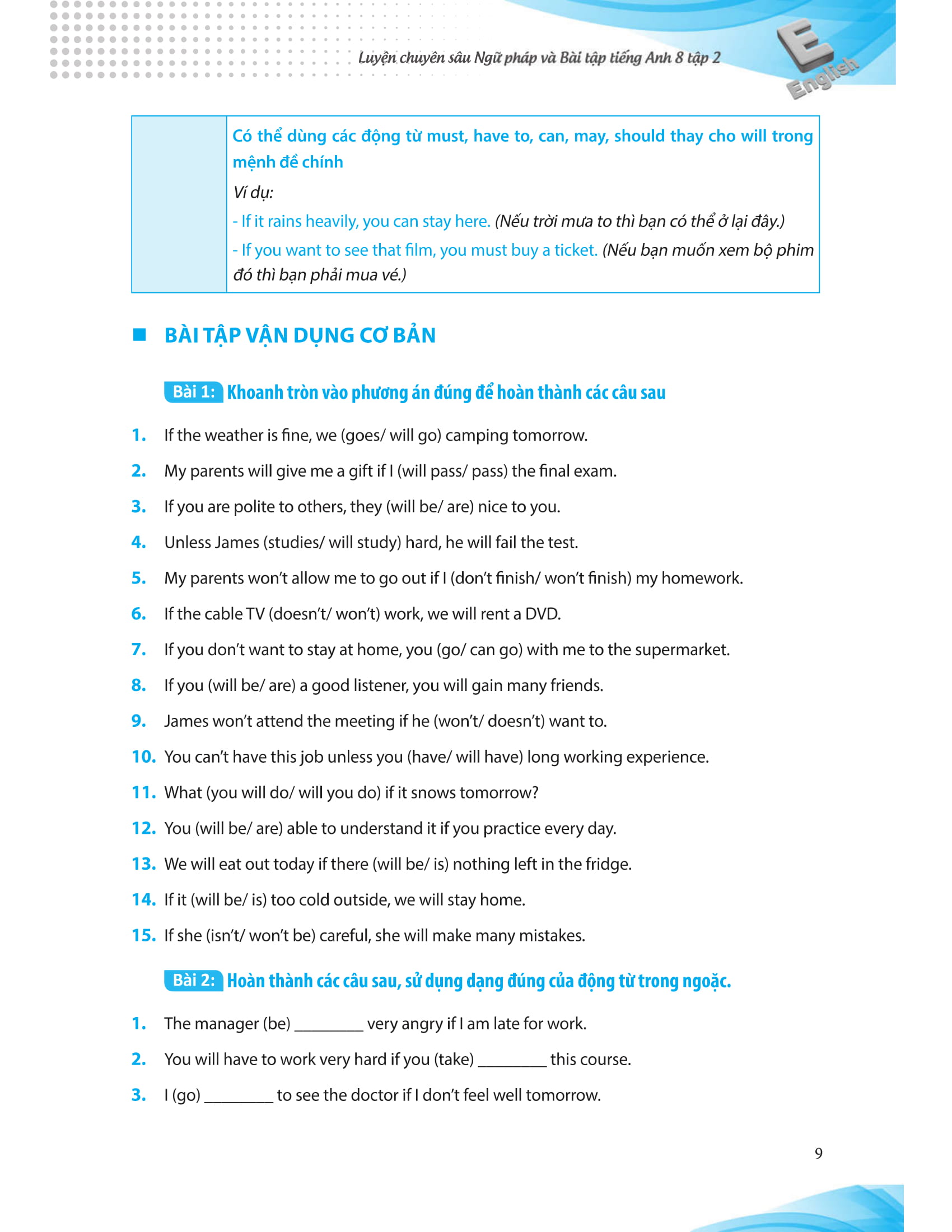 bộ luyện chuyên sâu ngữ pháp và bài tập tiếng anh 8 - tập 2 (chương trình mới) - Ảnh 9