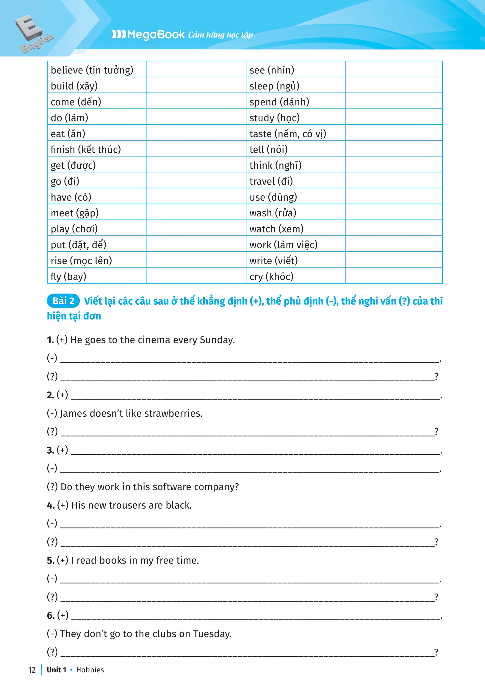 bộ luyện chuyên sâu ngữ pháp và bài tập tiếng anh lớp 7 - tập 1 (theo chương trình giáo dục phổ thông mới) - Ảnh 13