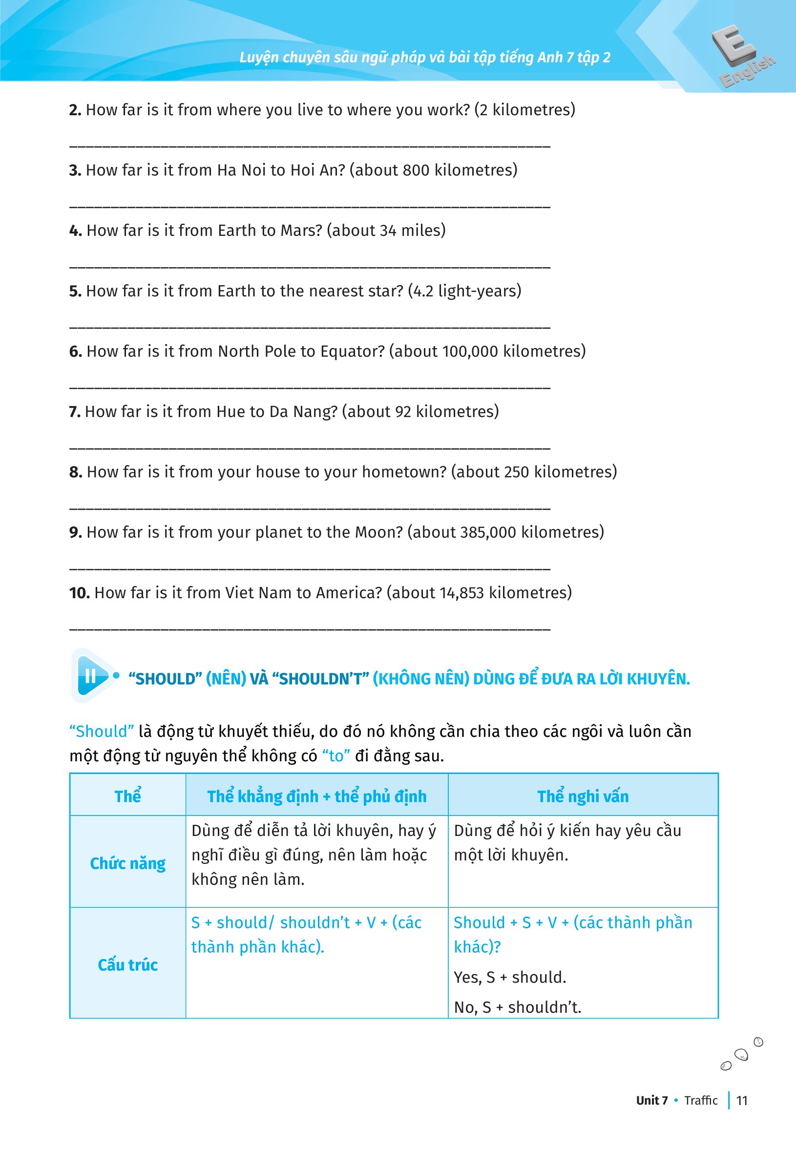 bộ luyện chuyên sâu ngữ pháp và bài tập tiếng anh lớp 7 - tập 2 (theo chương trình giáo dục phổ thông mới) - Ảnh 10
