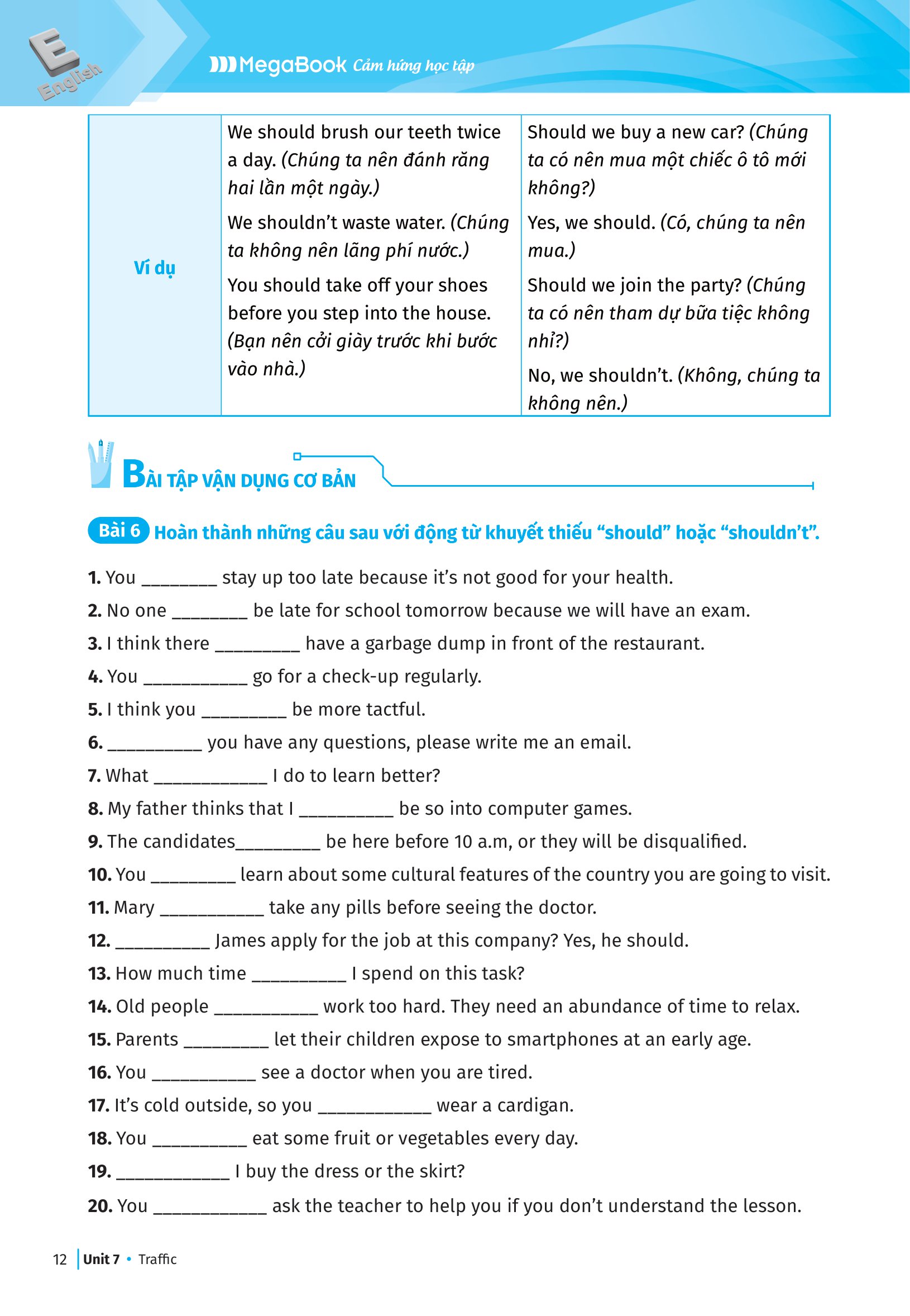 bộ luyện chuyên sâu ngữ pháp và bài tập tiếng anh lớp 7 - tập 2 (theo chương trình giáo dục phổ thông mới) - Ảnh 11