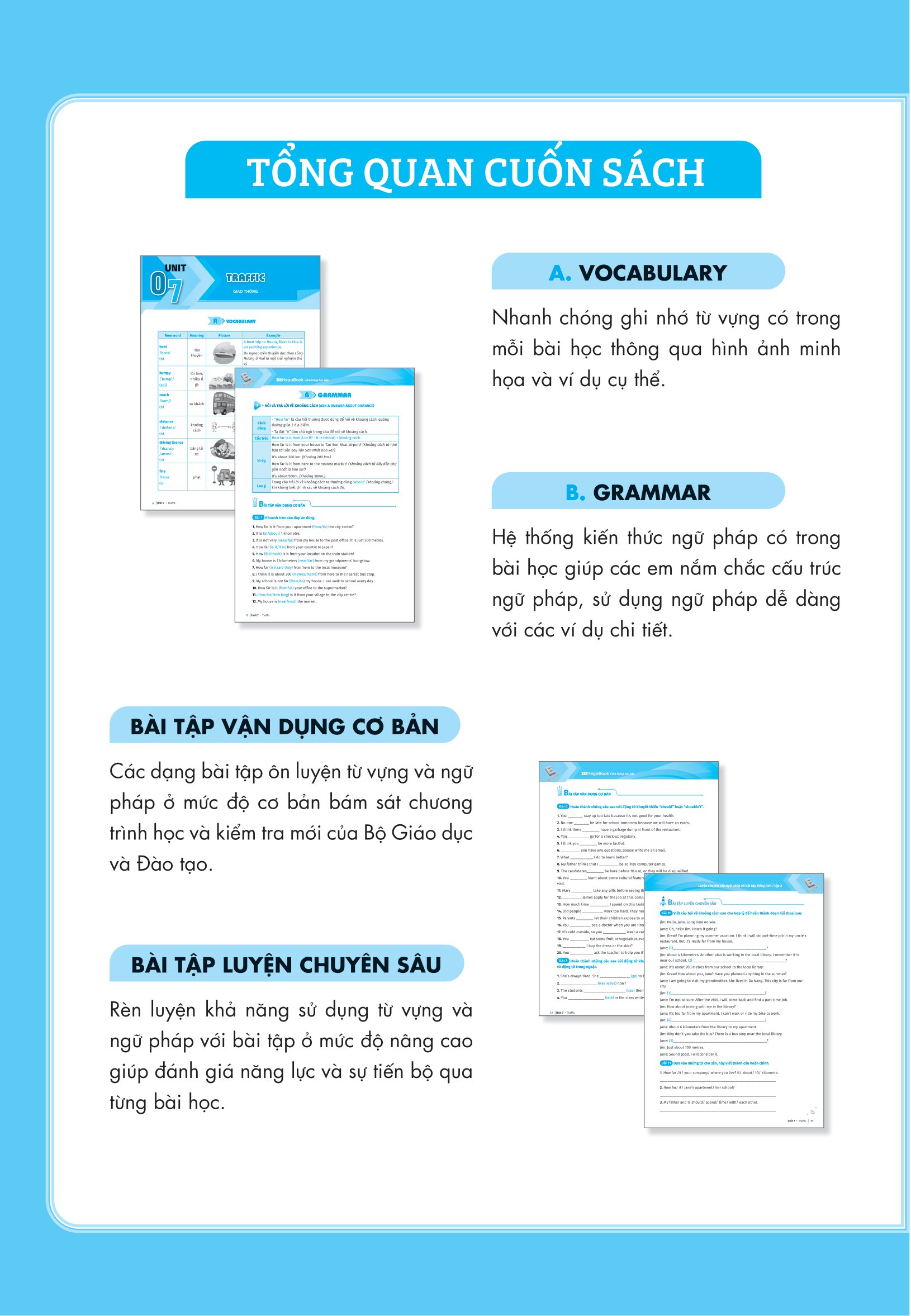 bộ luyện chuyên sâu ngữ pháp và bài tập tiếng anh lớp 7 - tập 2 (theo chương trình giáo dục phổ thông mới) - Ảnh 3