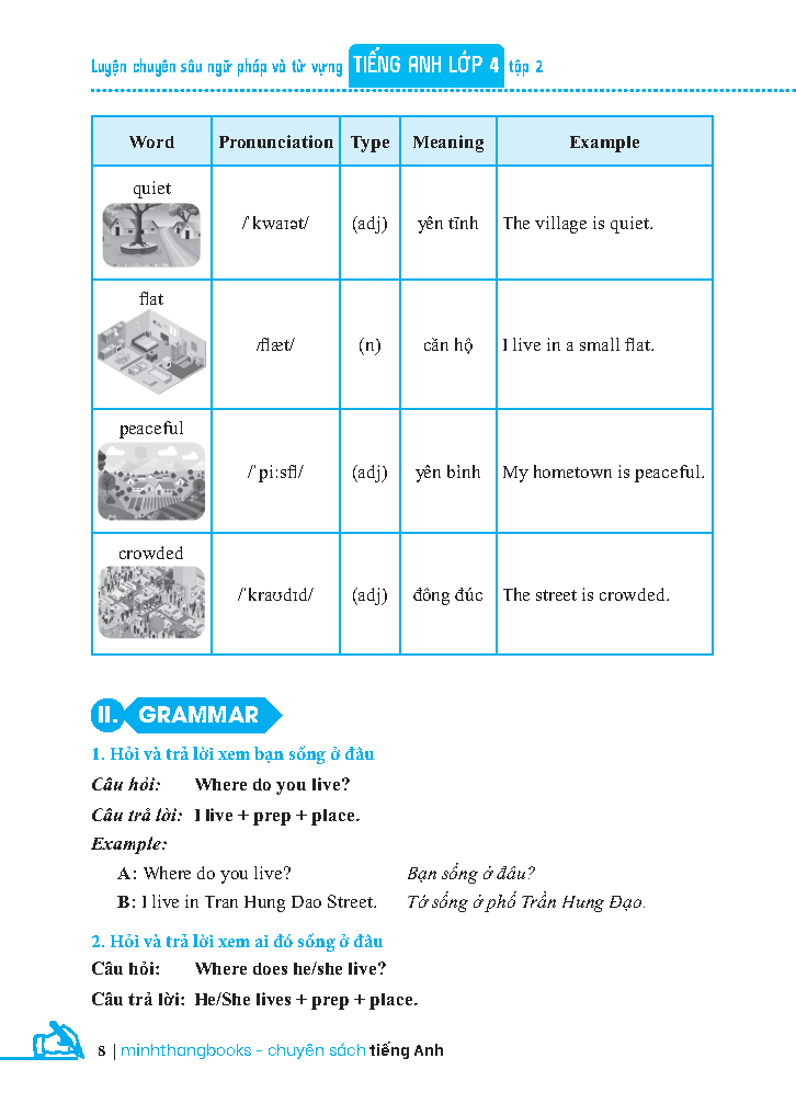 bộ luyện chuyên sâu ngữ pháp và từ vựng tiếng anh lớp 4 - tập 2 - Ảnh 5