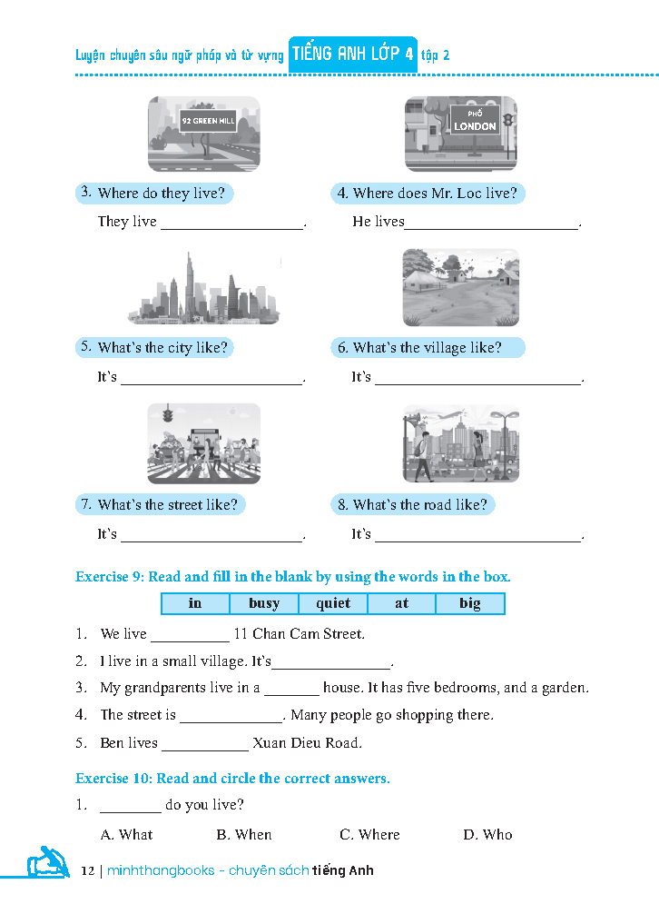 bộ luyện chuyên sâu ngữ pháp và từ vựng tiếng anh lớp 4 - tập 2 - Ảnh 9