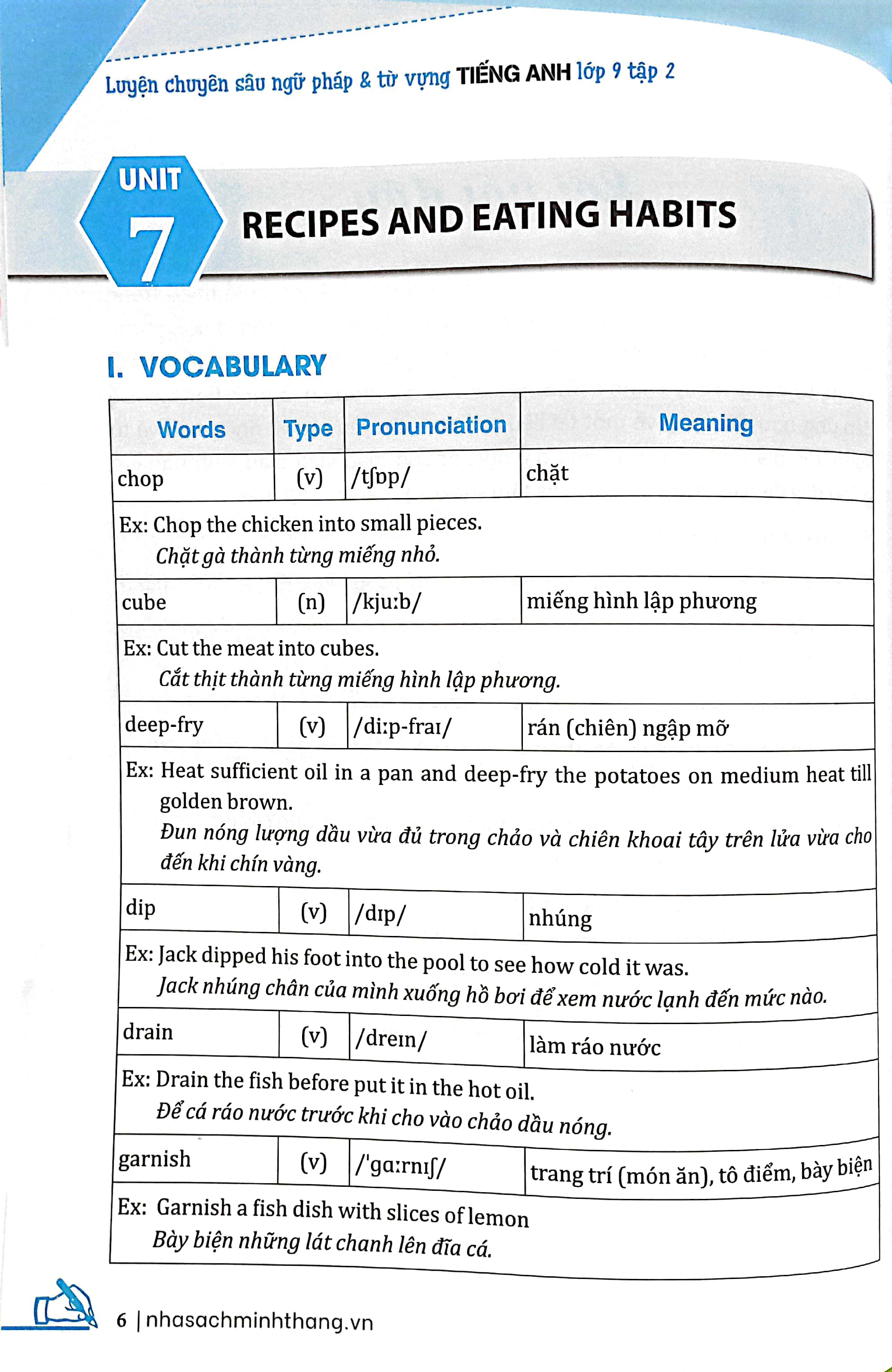 bộ luyện chuyên sâu ngữ pháp và từ vựng tiếng anh lớp 9 - tập 2 (mẫu bìa giao ngẫu nhiên) - Ảnh 8