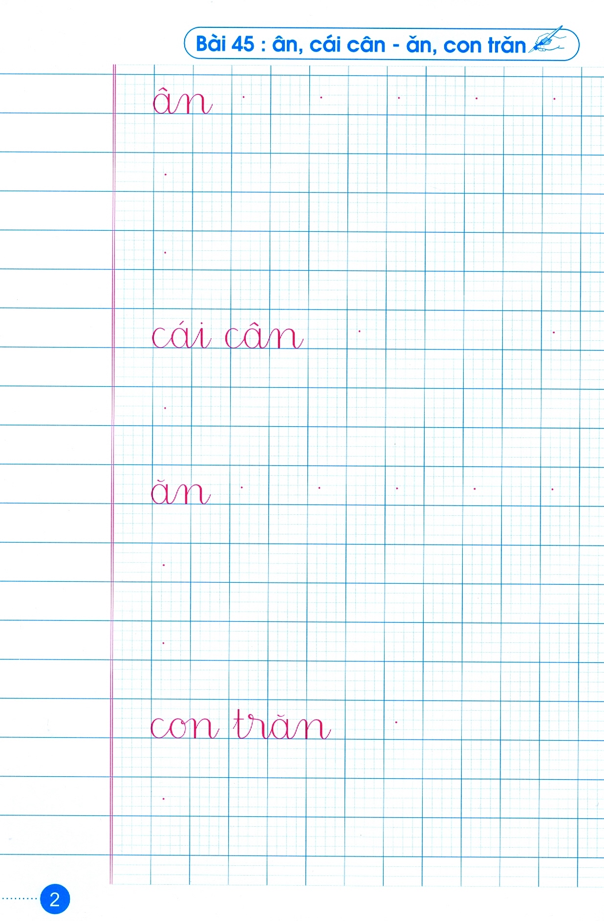 bộ luyện nét chữ rèn nết người - vở ô li có mẫu chữ - lớp 1 - quyển 2 (tái bản 2020) - Ảnh 4