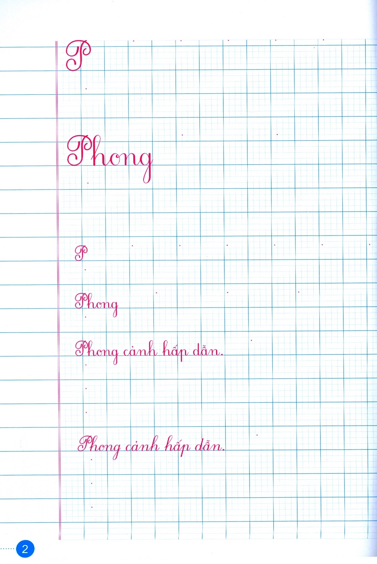 bộ luyện nét chữ rèn nết người - vở ô li có mẫu chữ - lớp 2 - quyển 2 (tái bản 2020) - Ảnh 4