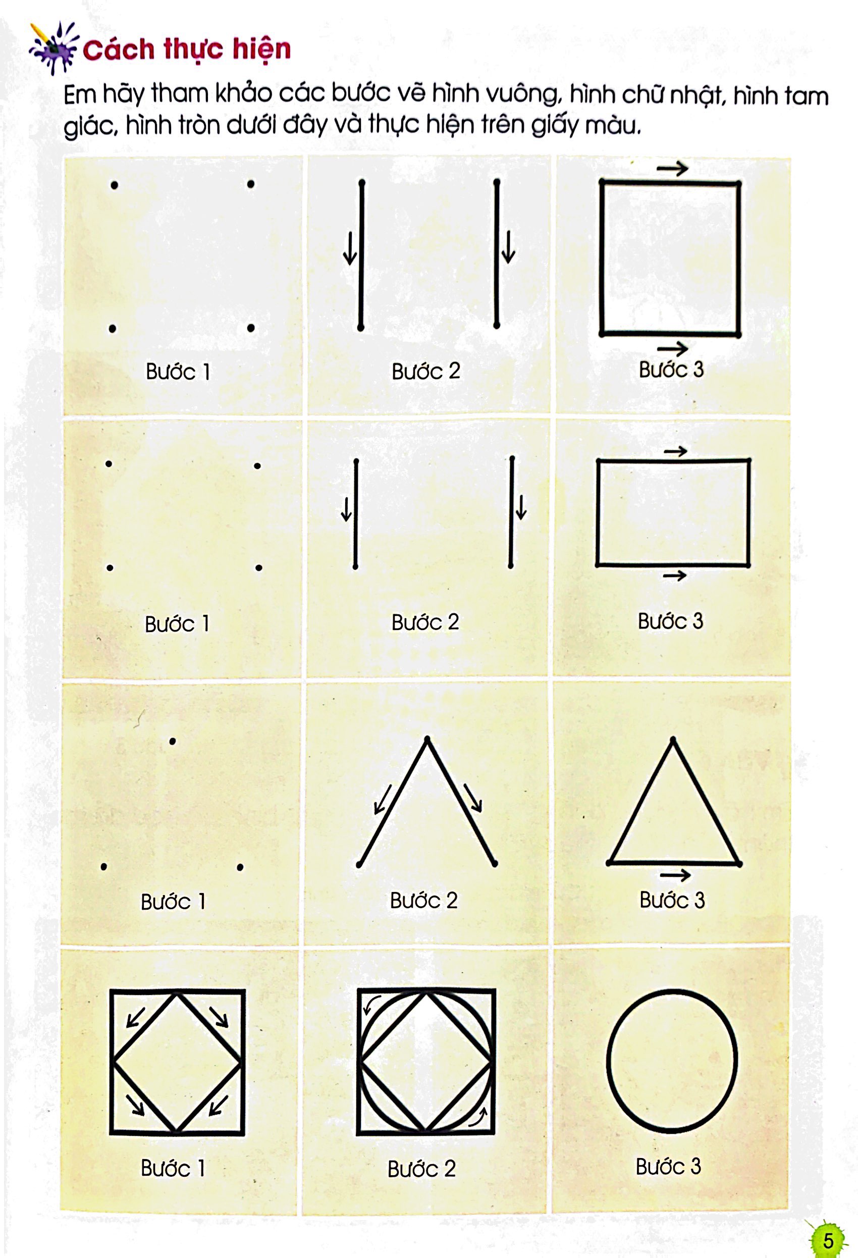 bộ luyện tập mĩ thuật (biên soạn theo chương trình giáo dục phổ thông mới) lớp 1 - tập 2 - Ảnh 6