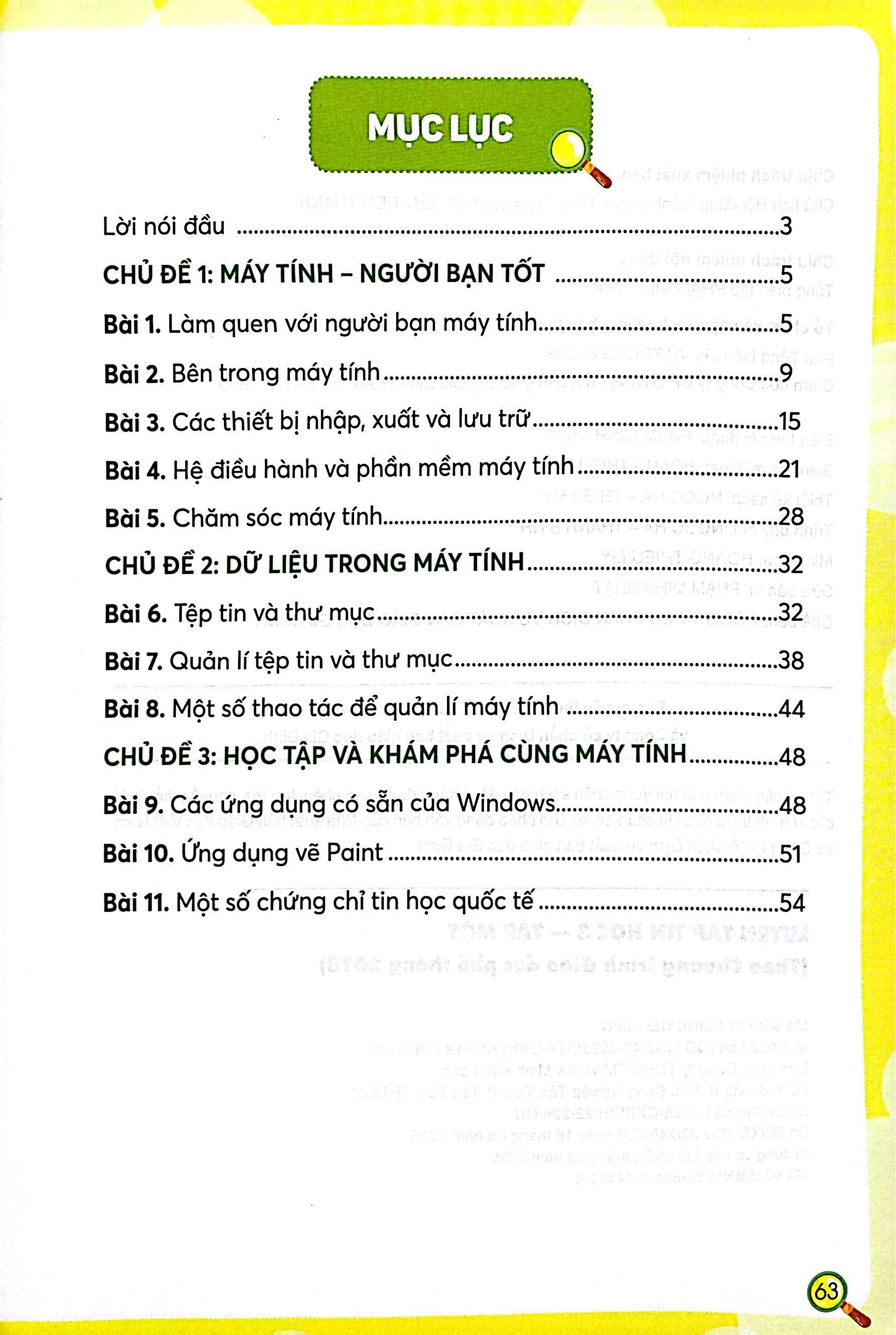 Bộ Luyện Tập Tin Học 3 - Tập 1 - Ảnh 3
