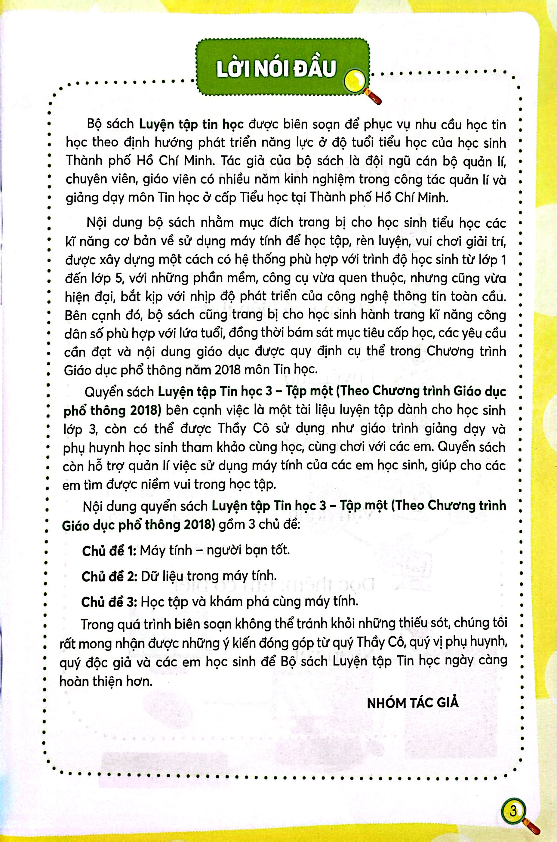 Bộ Luyện Tập Tin Học 3 - Tập 1 - Ảnh 4