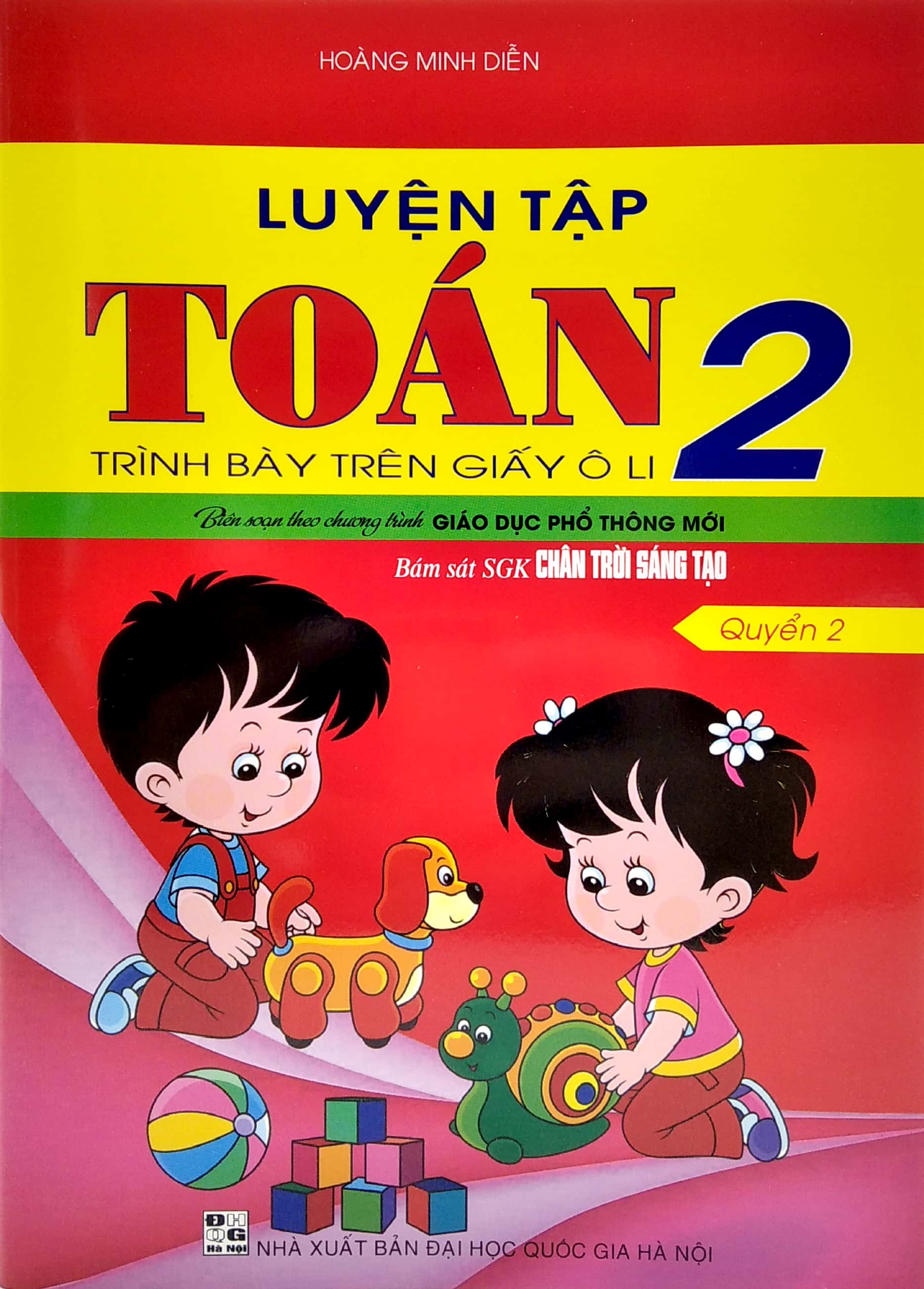 bộ luyện tập toán 2 - quyển 2 - trình bày trên giấy ô li (chân trời sáng tạo) - Ảnh 3