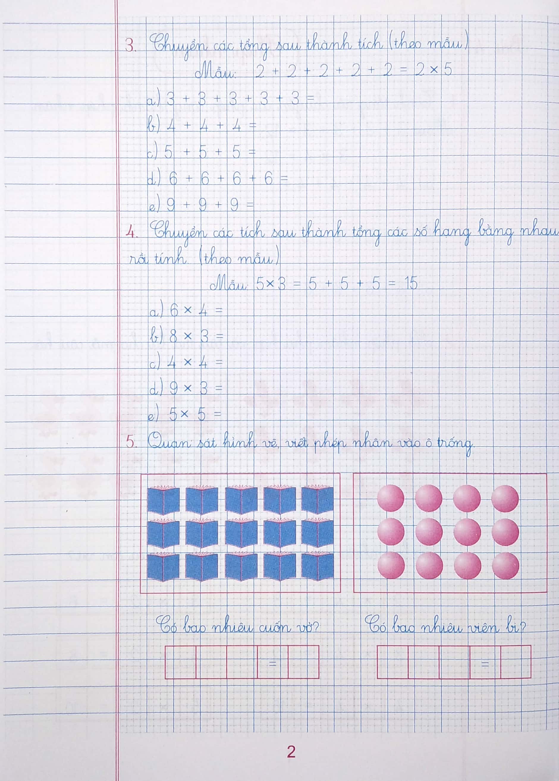 bộ luyện tập toán 2 - quyển 2 - trình bày trên giấy ô li (chân trời sáng tạo) - Ảnh 5