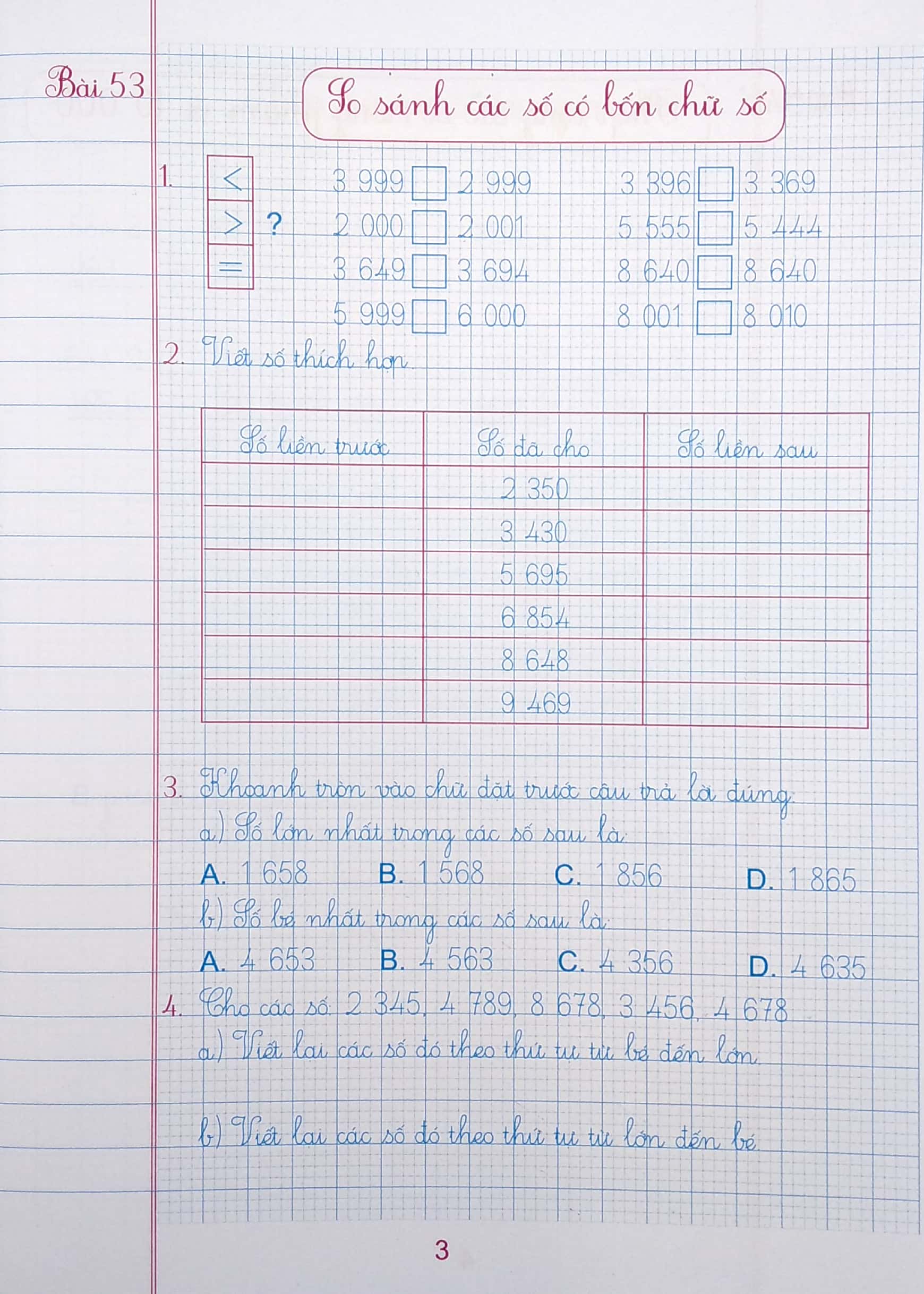 bộ luyện tập toán 3 - trình bày trên giấy ô li - quyển 2 (bám sát sgk chân trời sáng tạo) - Ảnh 5