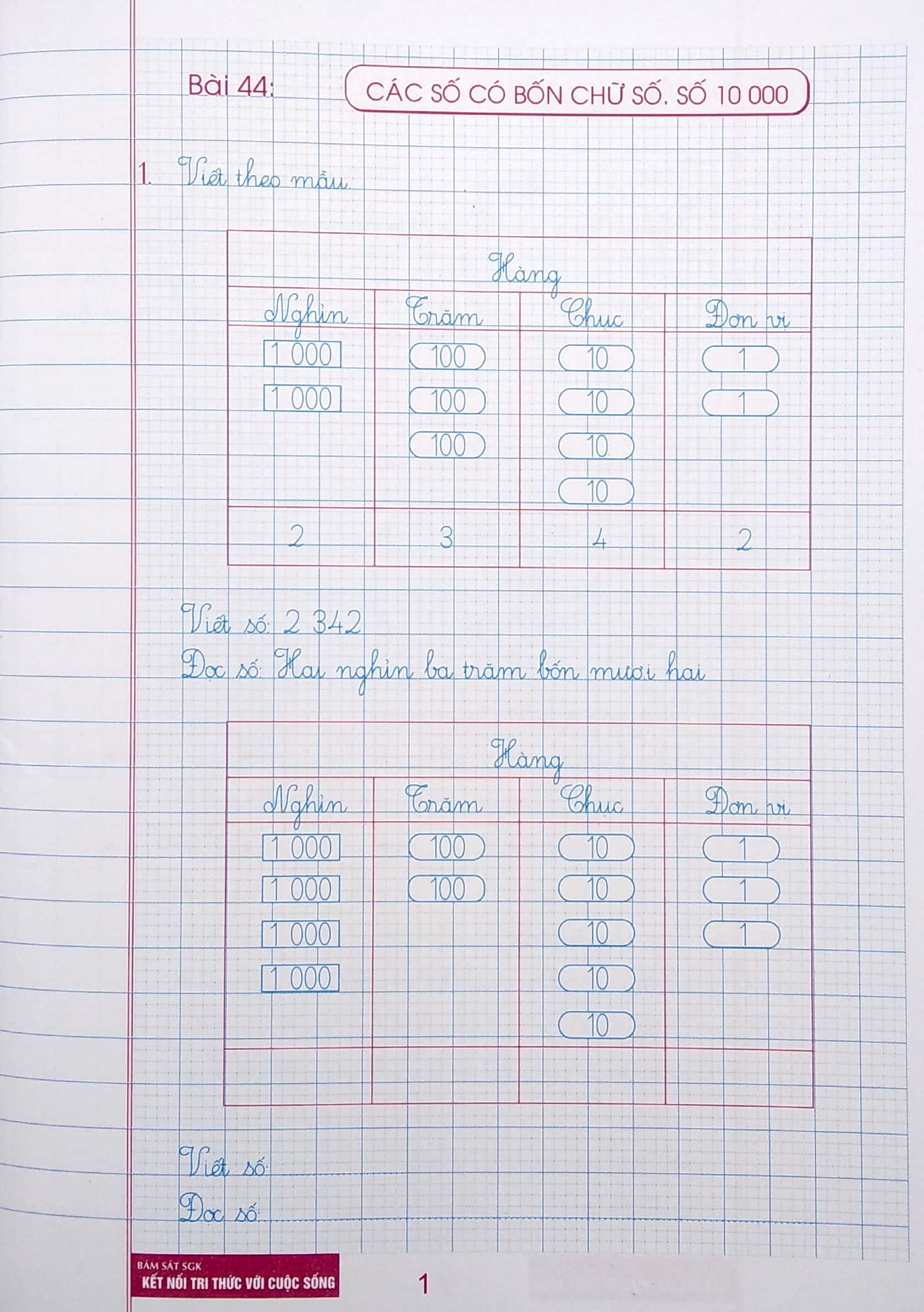bộ luyện tập toán 3 - trình bày trên giấy ô li - quyển 2 (bám sát sgk kết nối tri thức với cuộc sống) - Ảnh 3